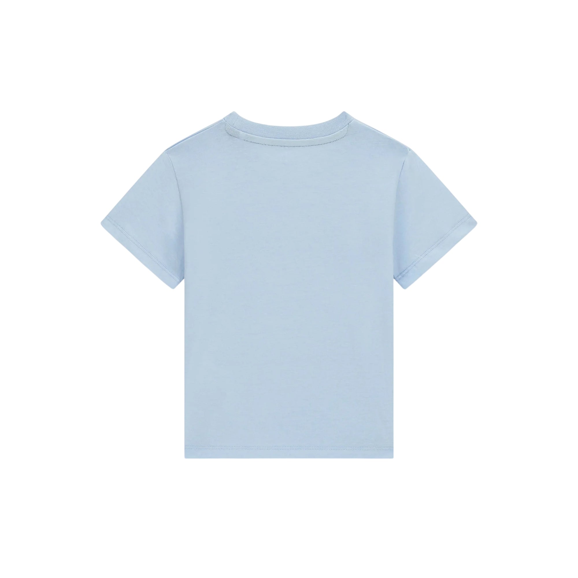T-shirt Junior Celeste, con stampa frontale e maniche corte
