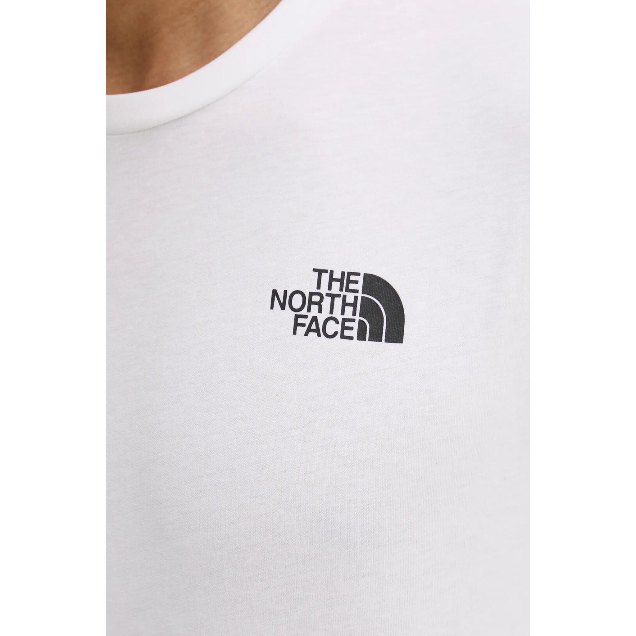 T-Shirt Uomo Bianca con Red Box sul retro dettaglio logo frontale