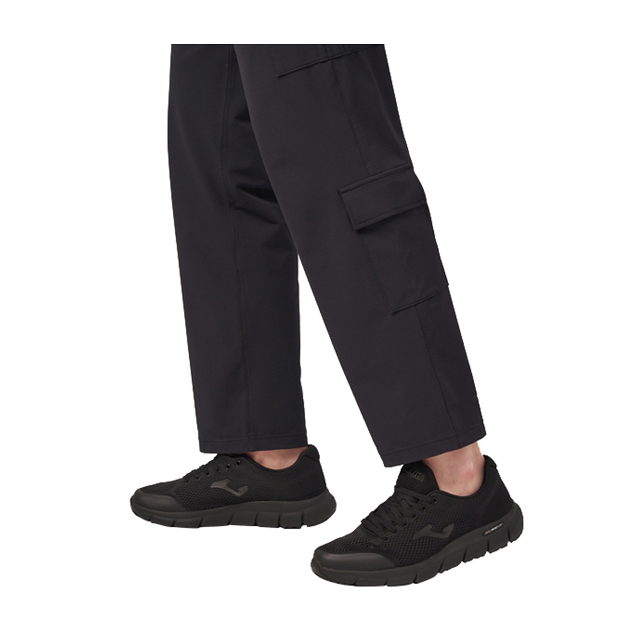 Sneakers Uomo Zen Men 25 Nera, con logo in tono colore e tomaia in mesh