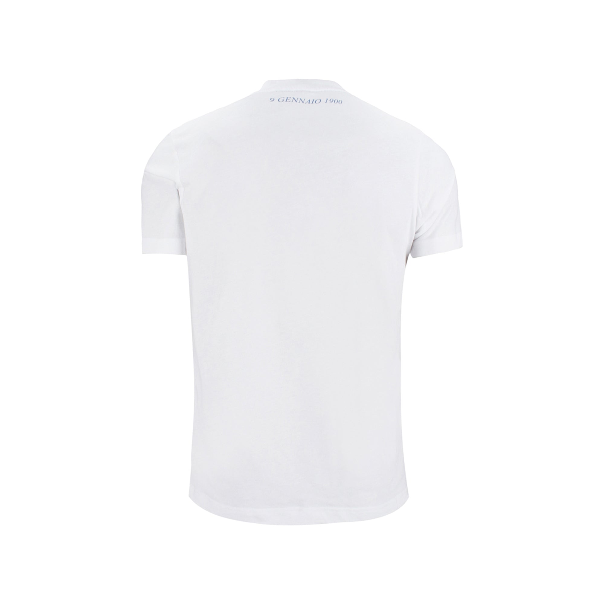 T-shirt Uomo S.S.Lazio con maxi logo frontale Bianco