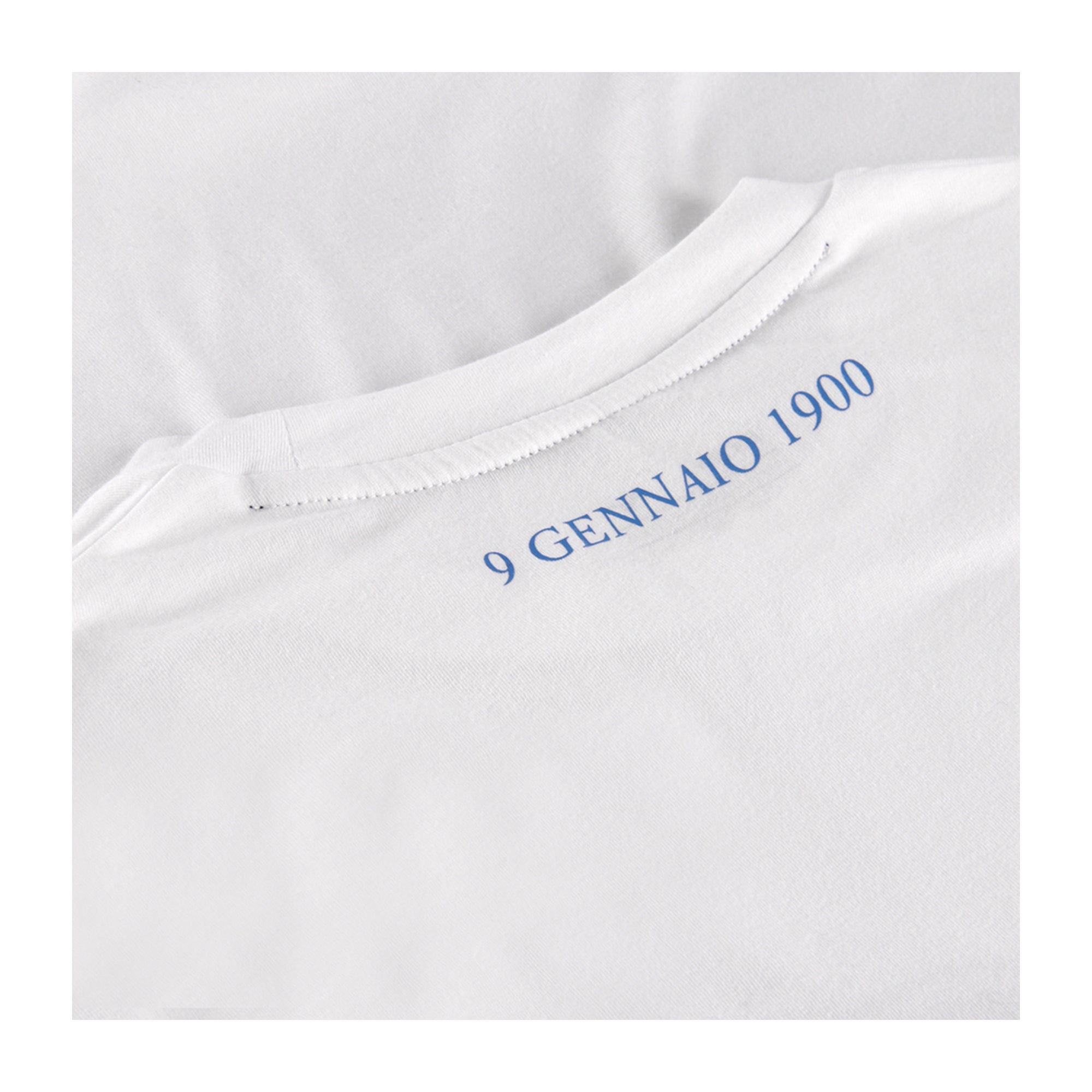 T-shirt Uomo S.S.Lazio con maxi logo frontale Bianco