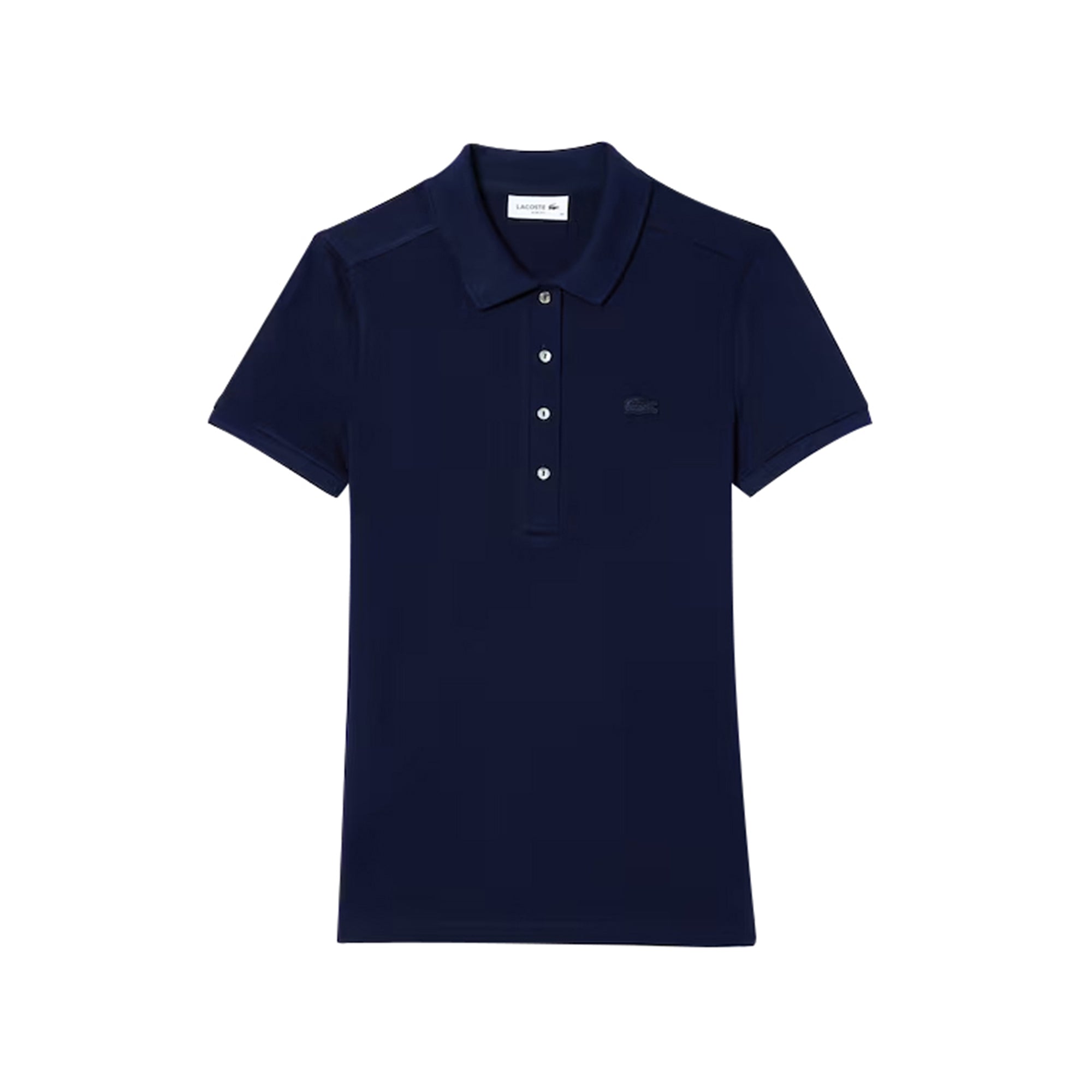 Polo Donna Slim fit in tinta unita blu