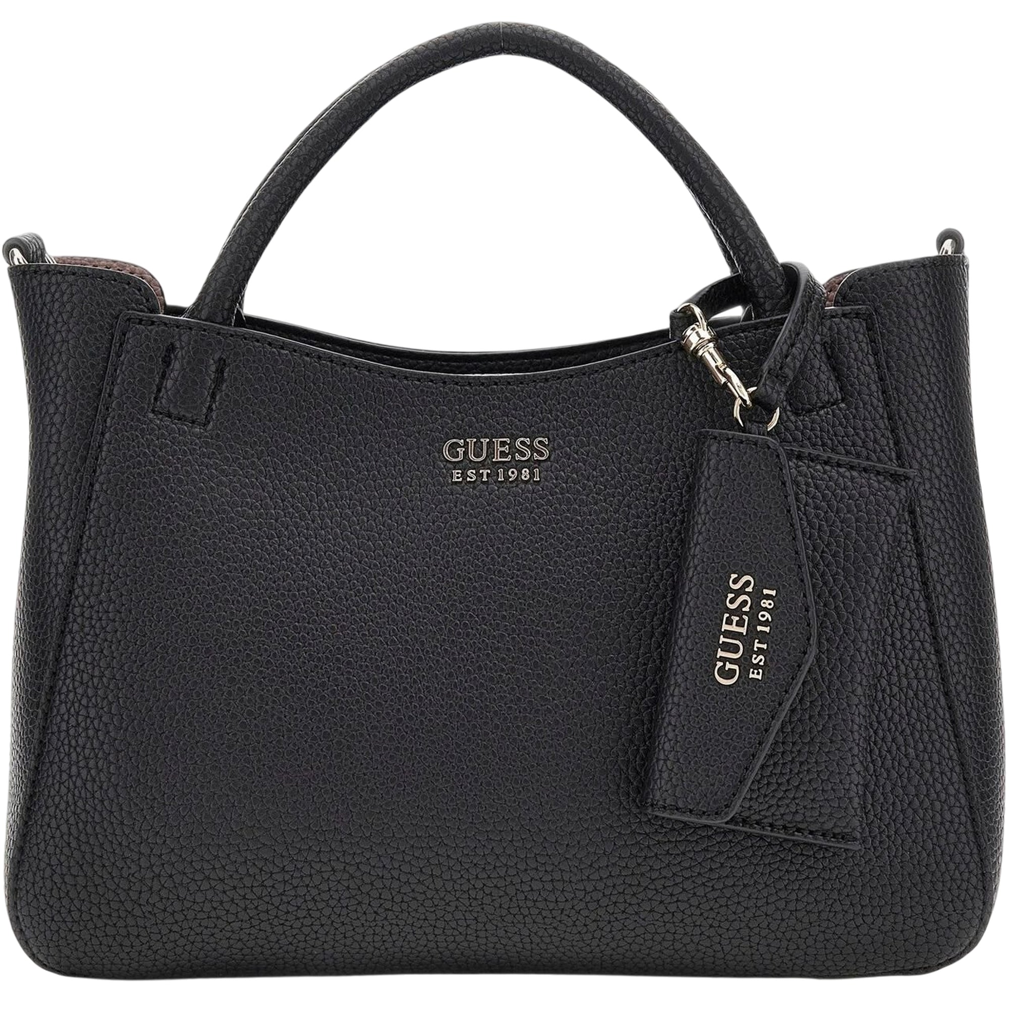 Borsa a mano Donna con charm portamonete nero