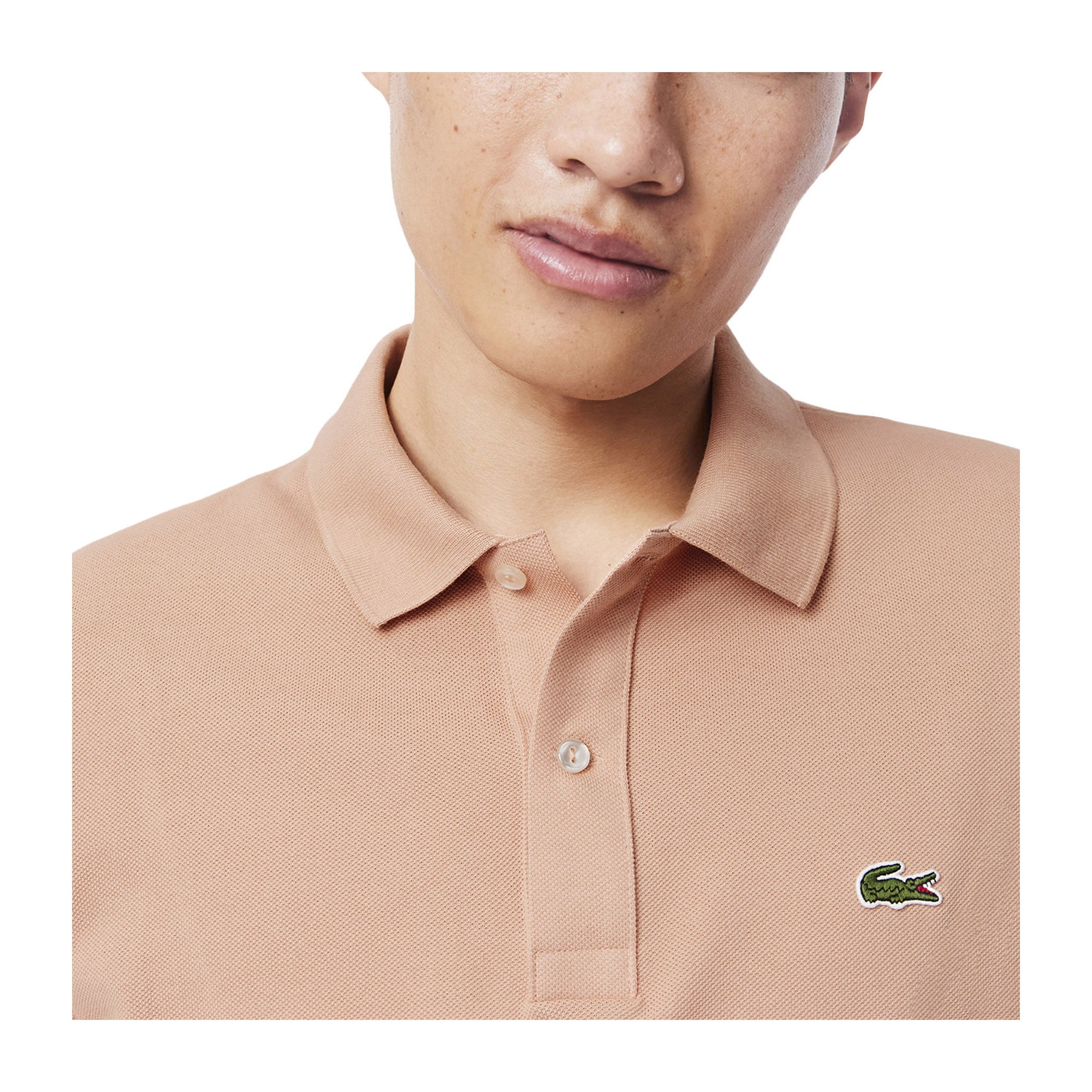 Polo slim fit in piqué L.12.12 Beige