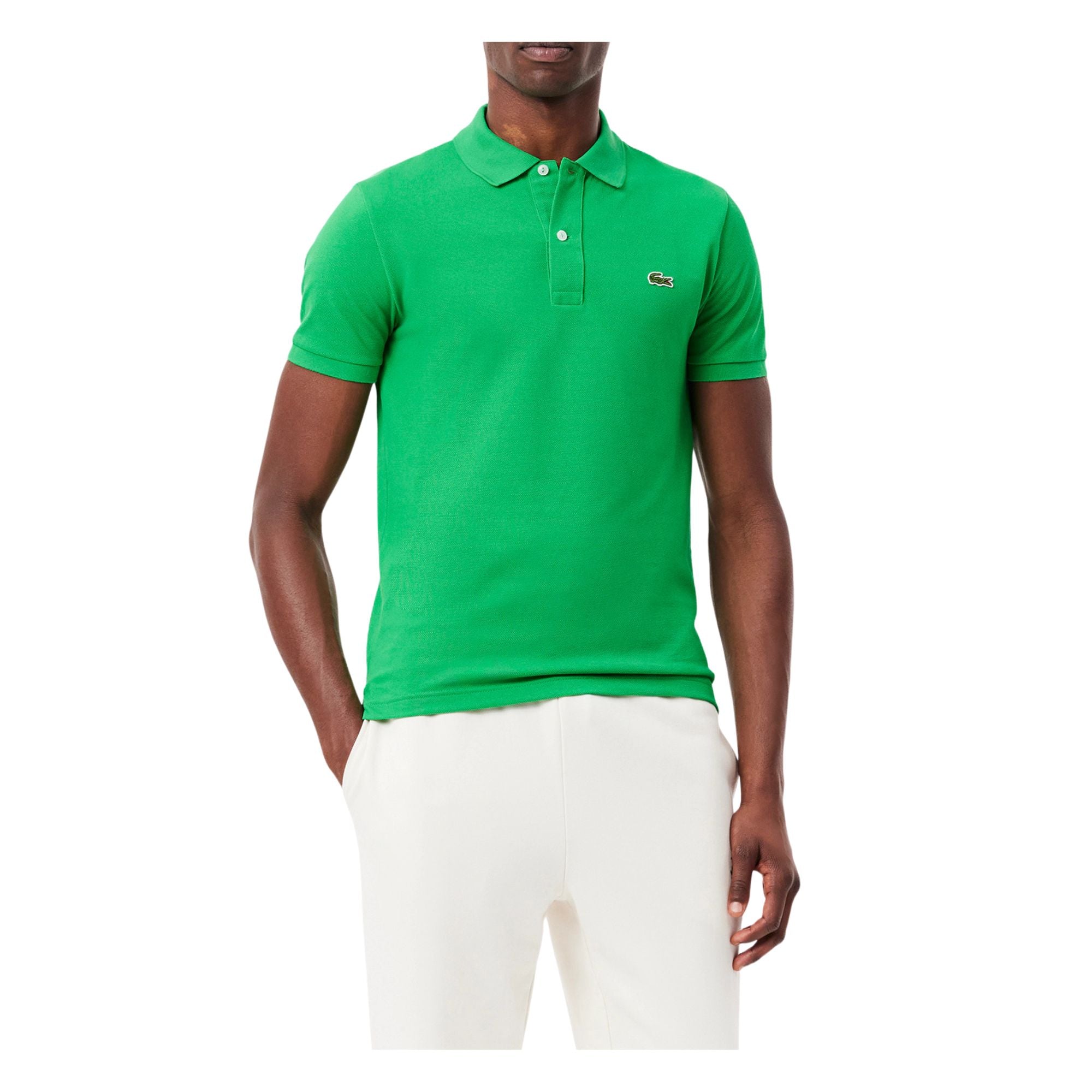 Polo Uomo modello L.12.12, dal fit slim, con due bottoni in madreperla