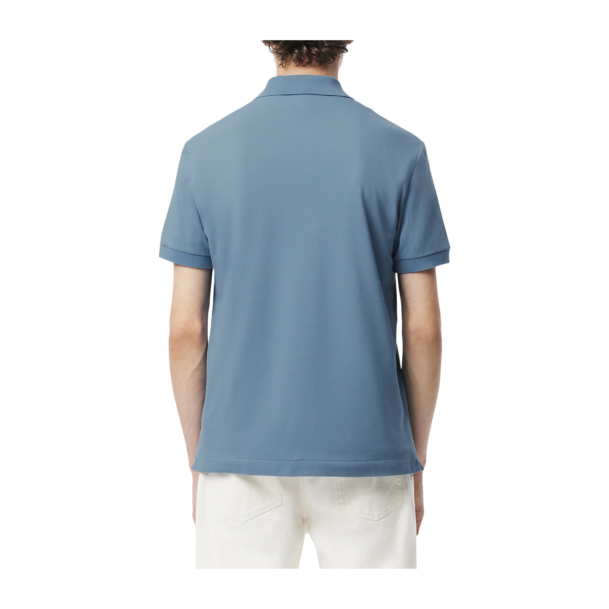Polo Uomo Classic fit Light Azzurro modello retro