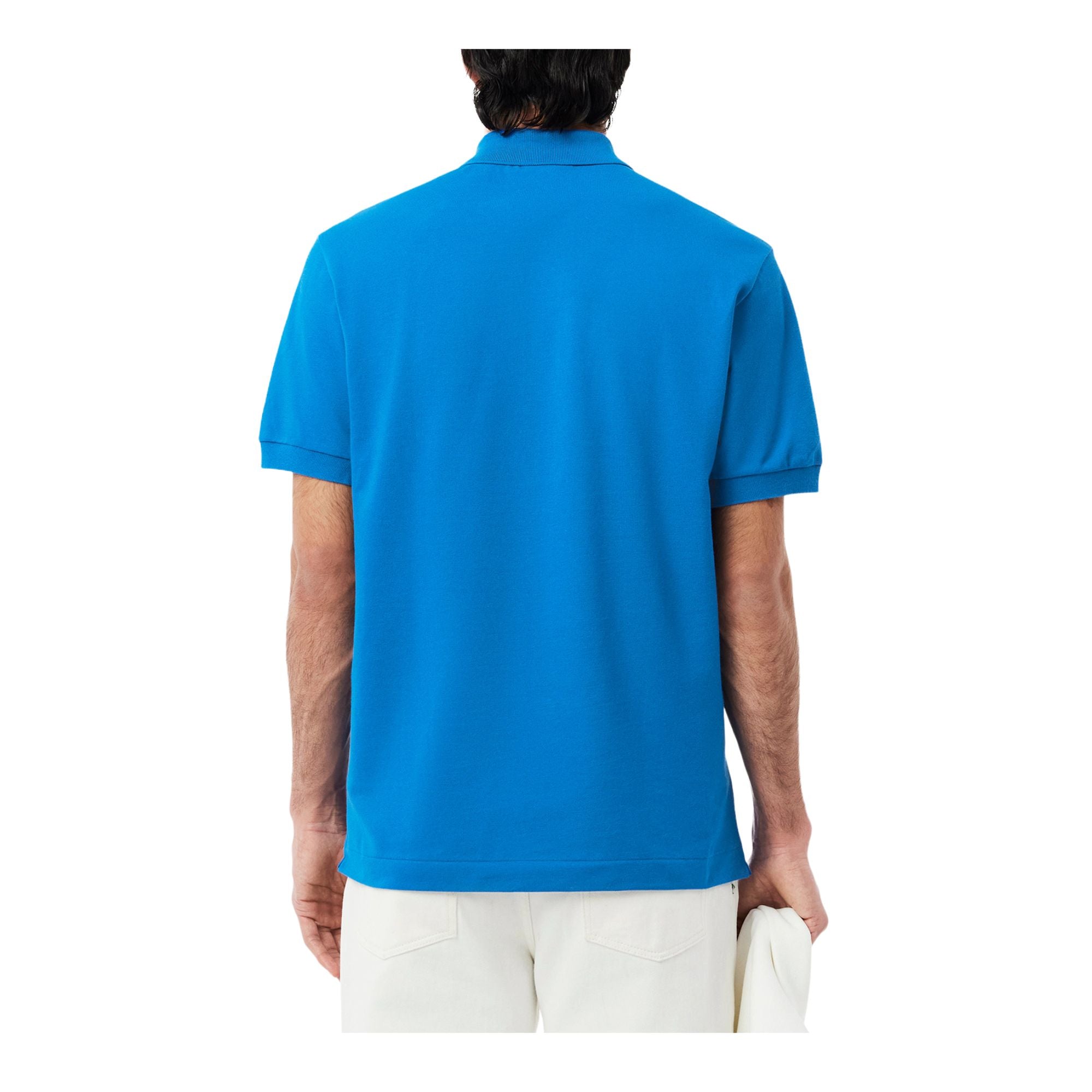 Polo Uomo modello L.12.12 Light Azzurro, con una scollatura due bottoni
