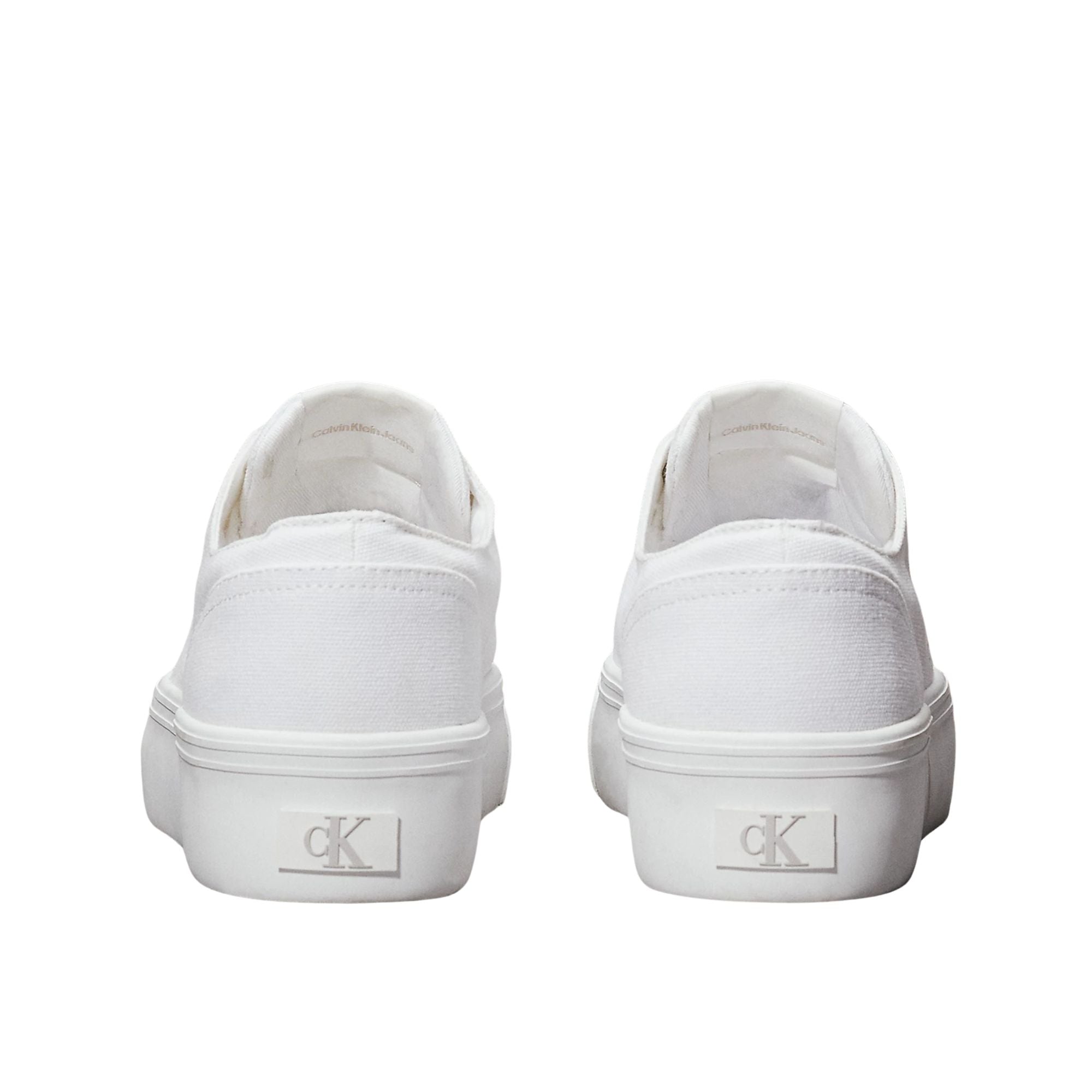CALVIN KLEIN Sneaker in tela con plateau e logo