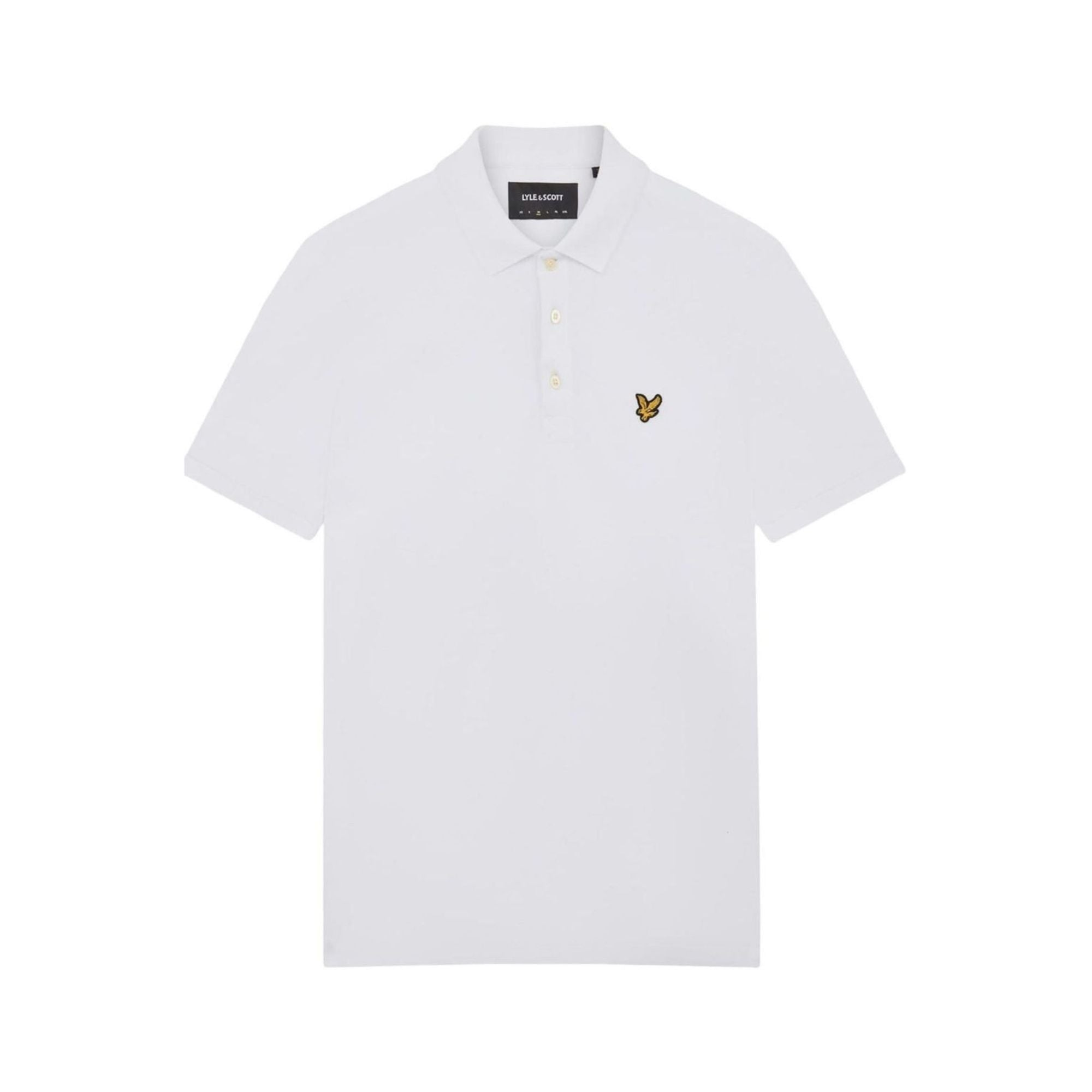 Polo Uomo tinta unita in cotone bianco
