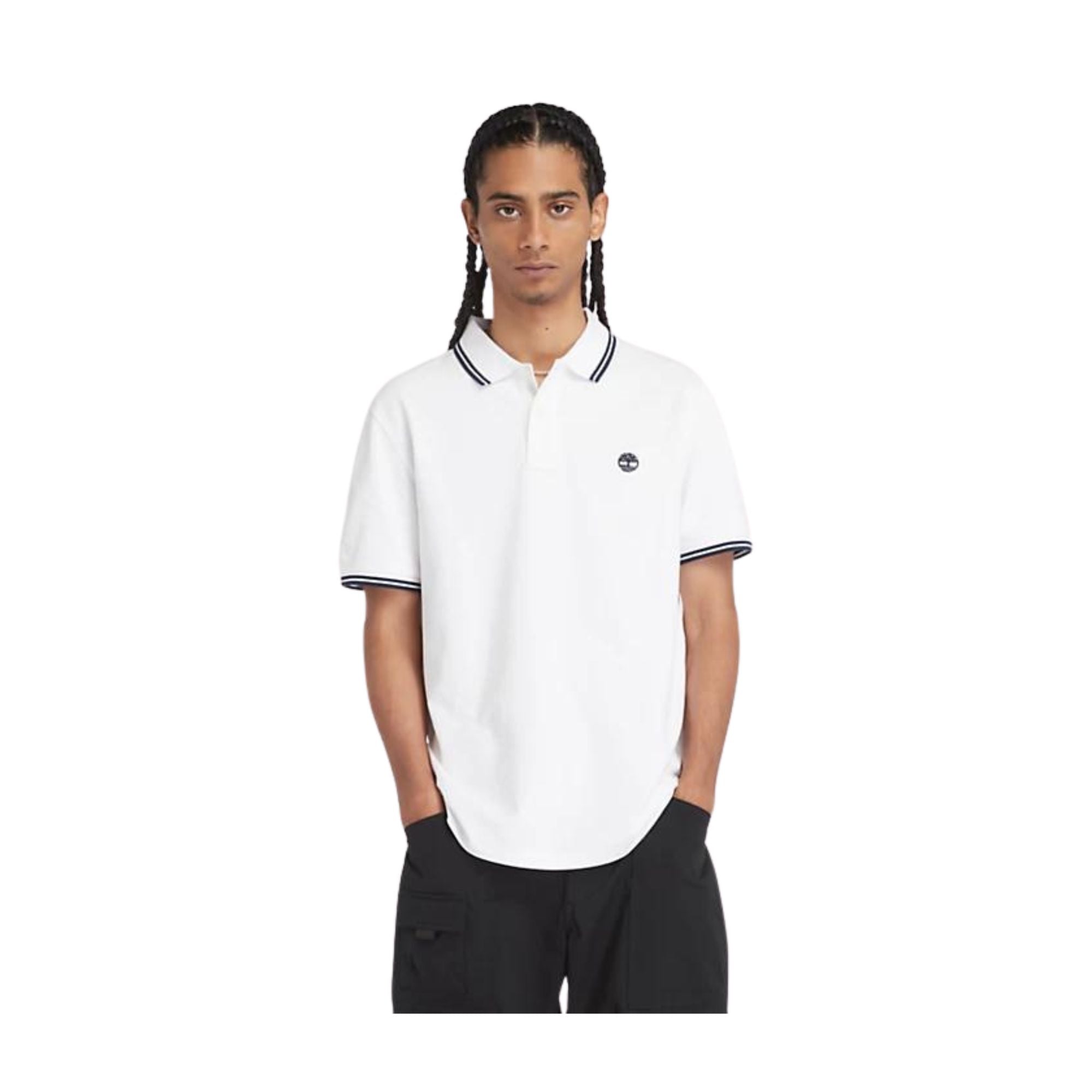 Polo Uomo modello Millers River con righe modello frontale