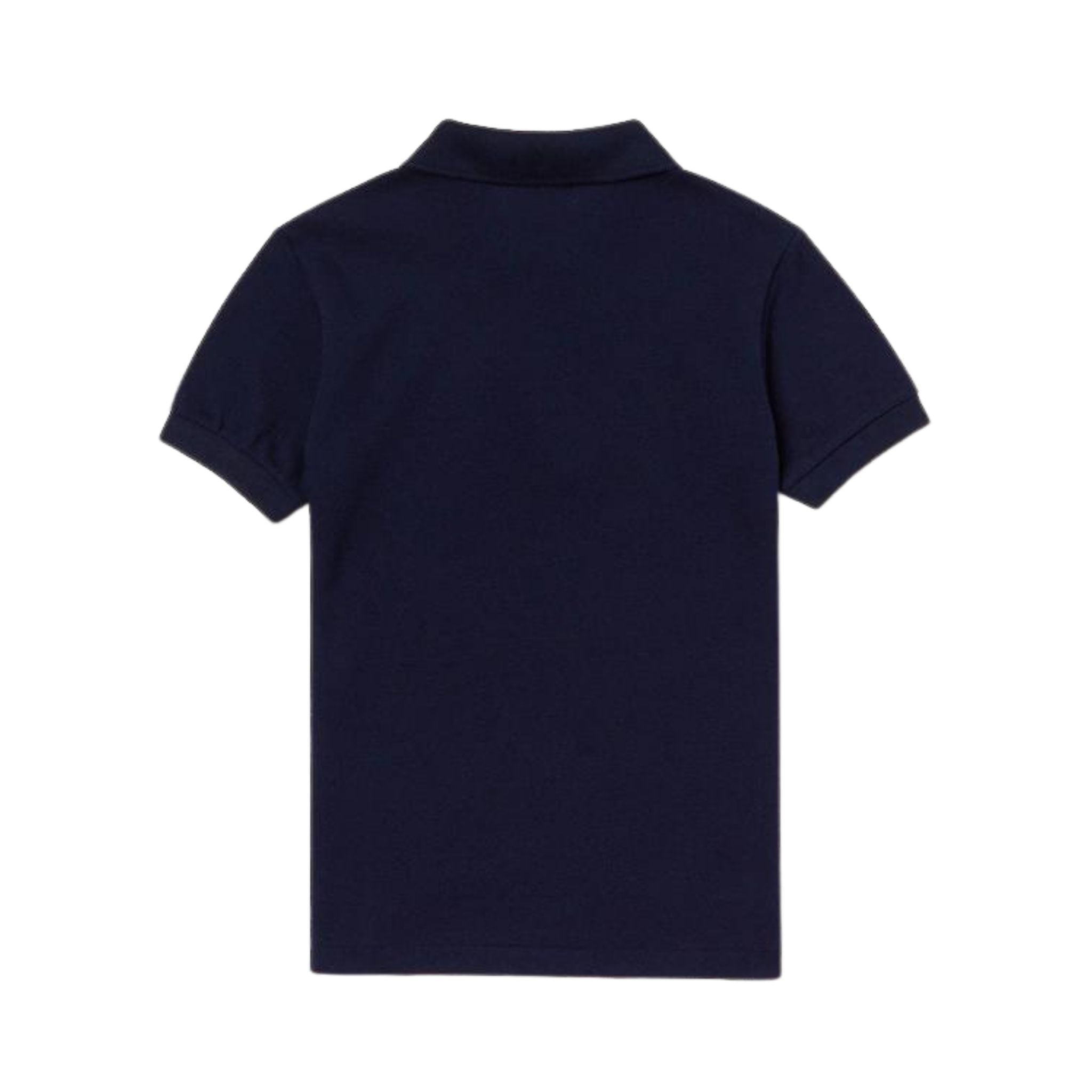Polo Bambino in cotone Blu navy con logo retro