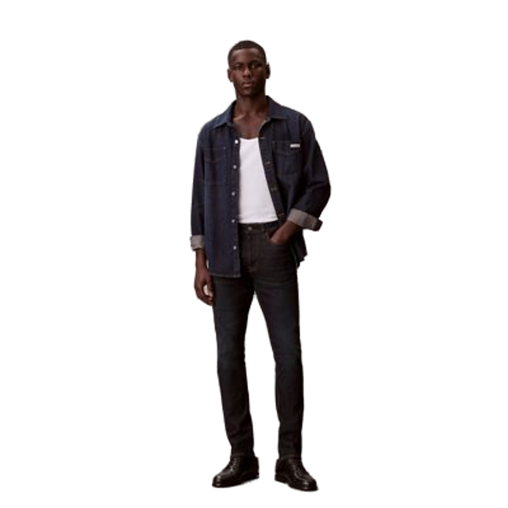 CALVIN KLEIN JEANS Jeans Skinny Uomo Nero