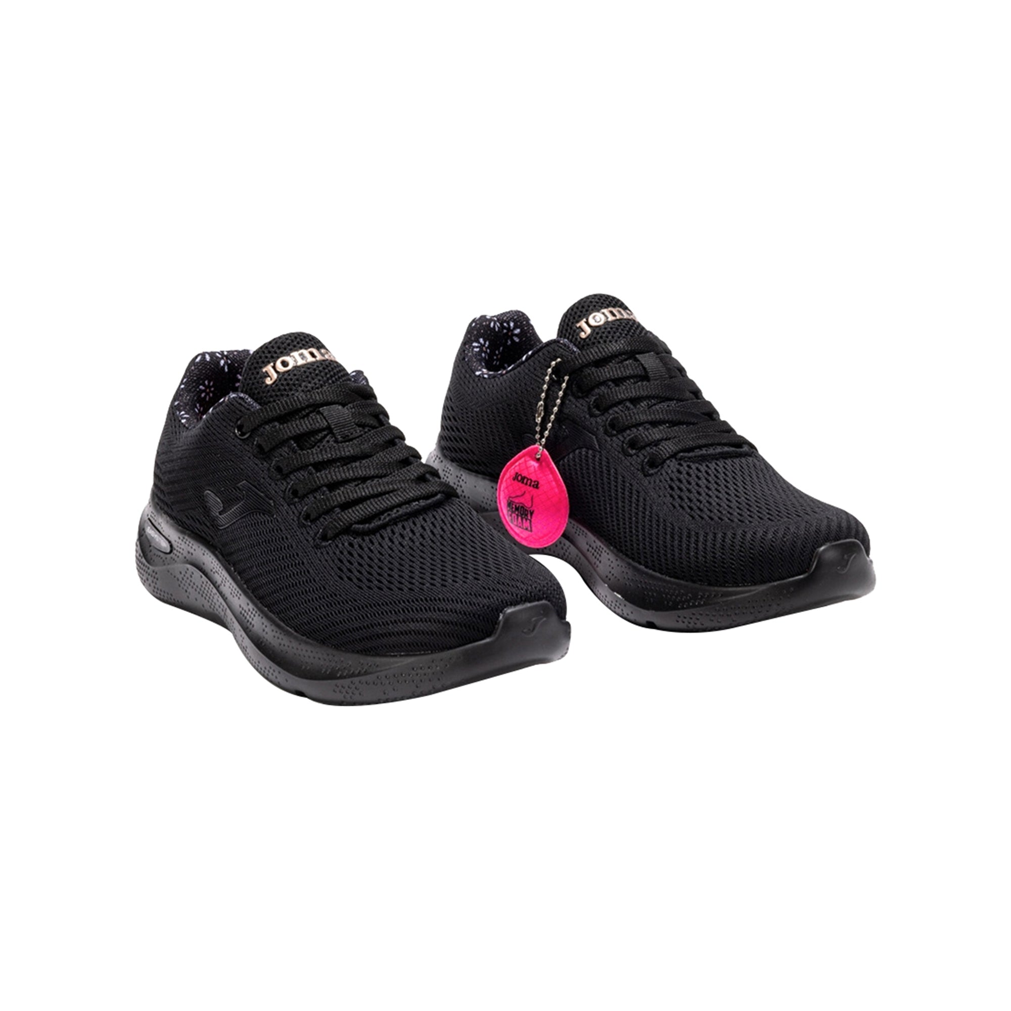 Sneakers Donna con Corinto in Nero, con tomaia traspirante e logo in tono colore