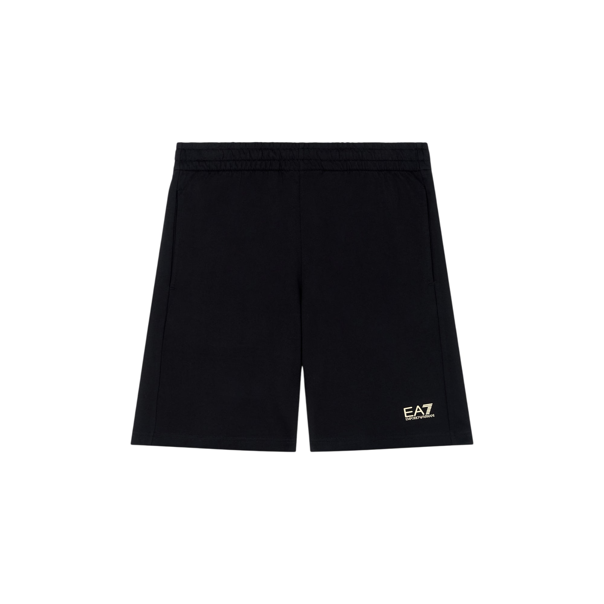 Bermuda Uomo Nero/Oro, con coulisse e fit slim