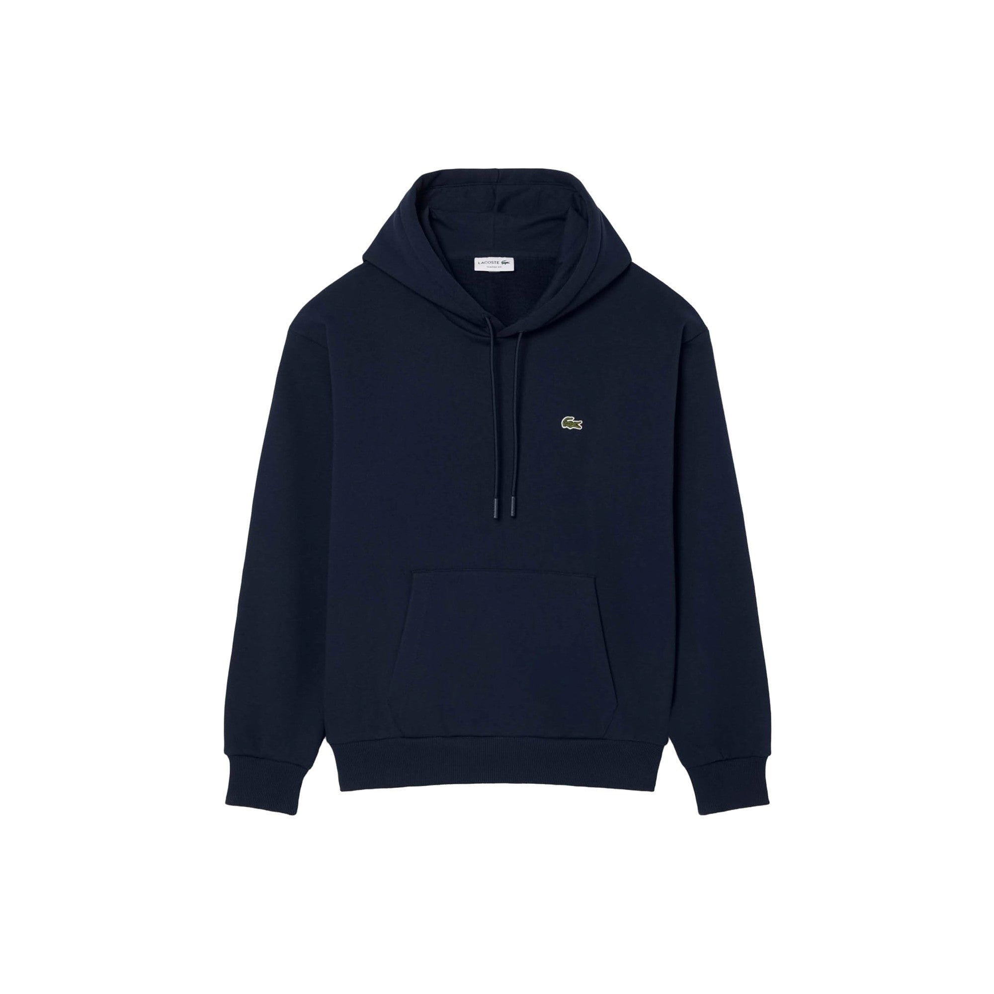 Felpa Uomo Navy in cotone spazzolato, con cappuccio