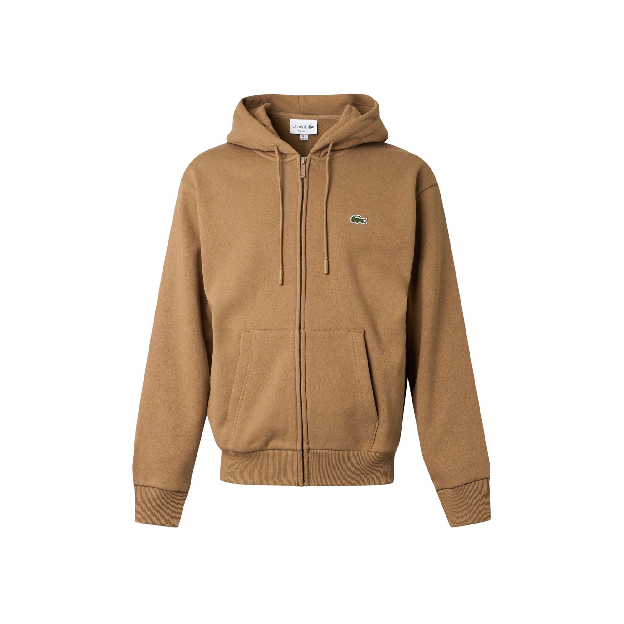 Felpa Uomo Beige in cotone spazzolato, con cappuccio