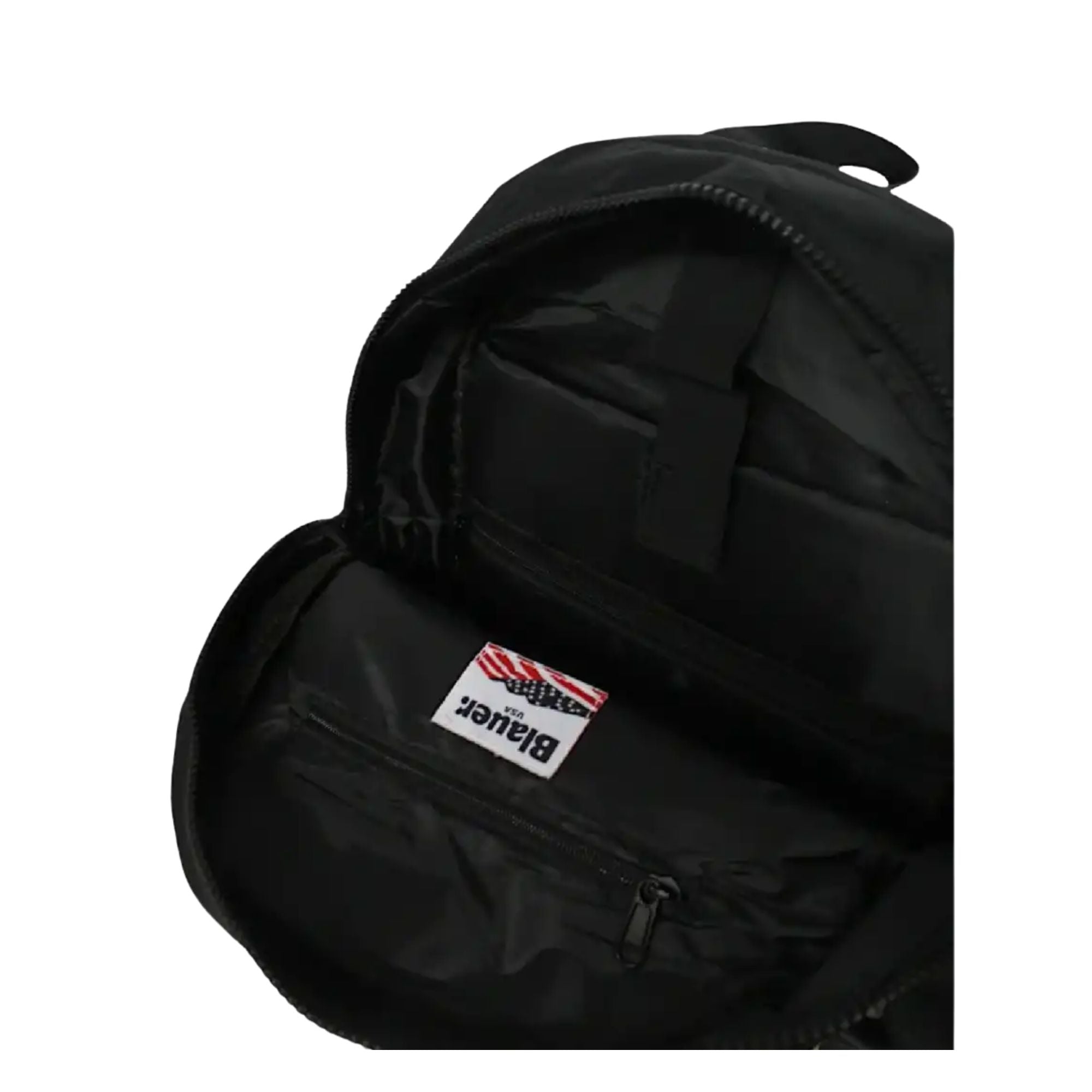 Zaino Uomo, Nero in tessuto resistente, con tasche laterali