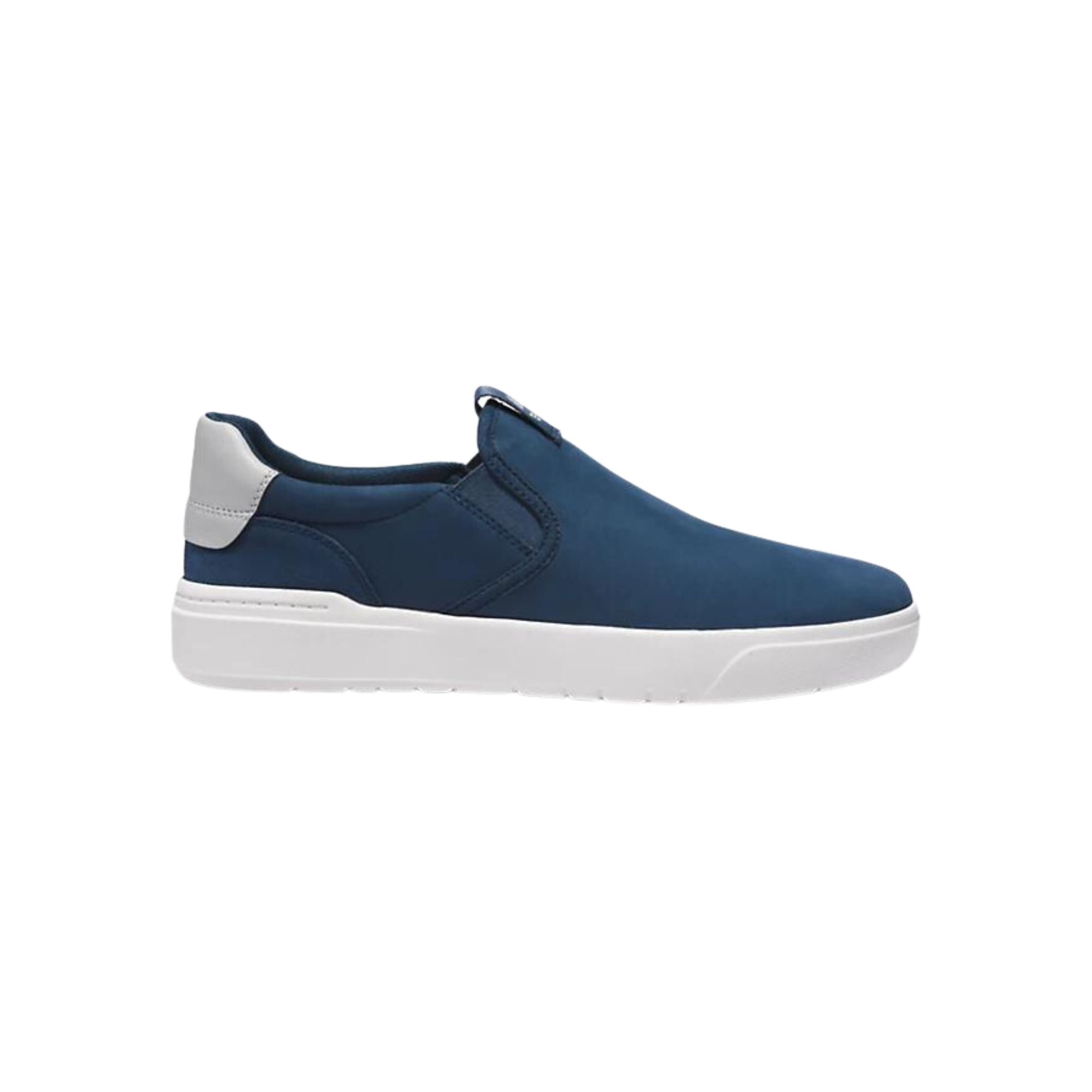 Sneakers Uomo con tomaia Blu scamosciata, senza lacci