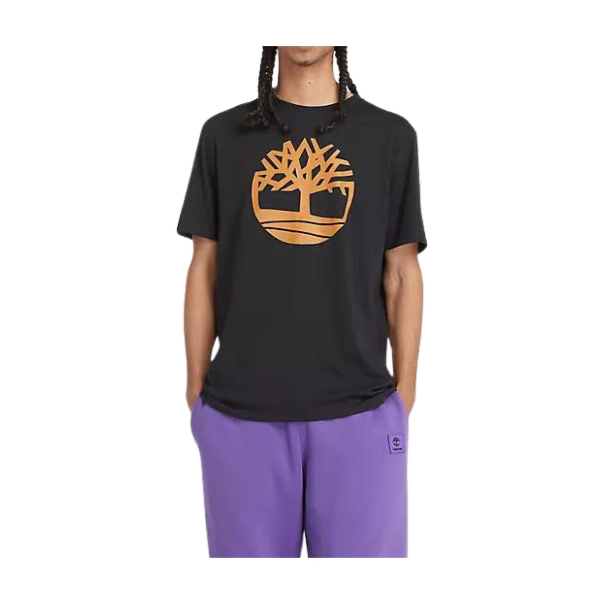 T-shirt Uomo Kennebec River, a maniche corte, con maxi stampa Arancione
