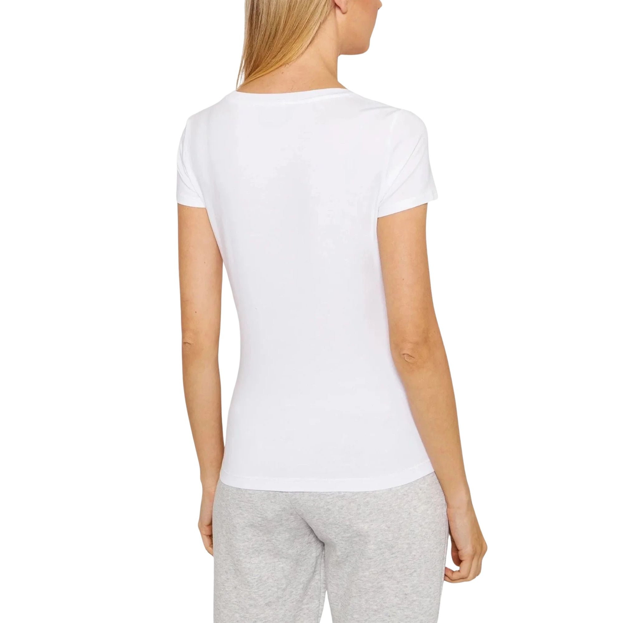 T-shirt Donna Bianco con borchiette