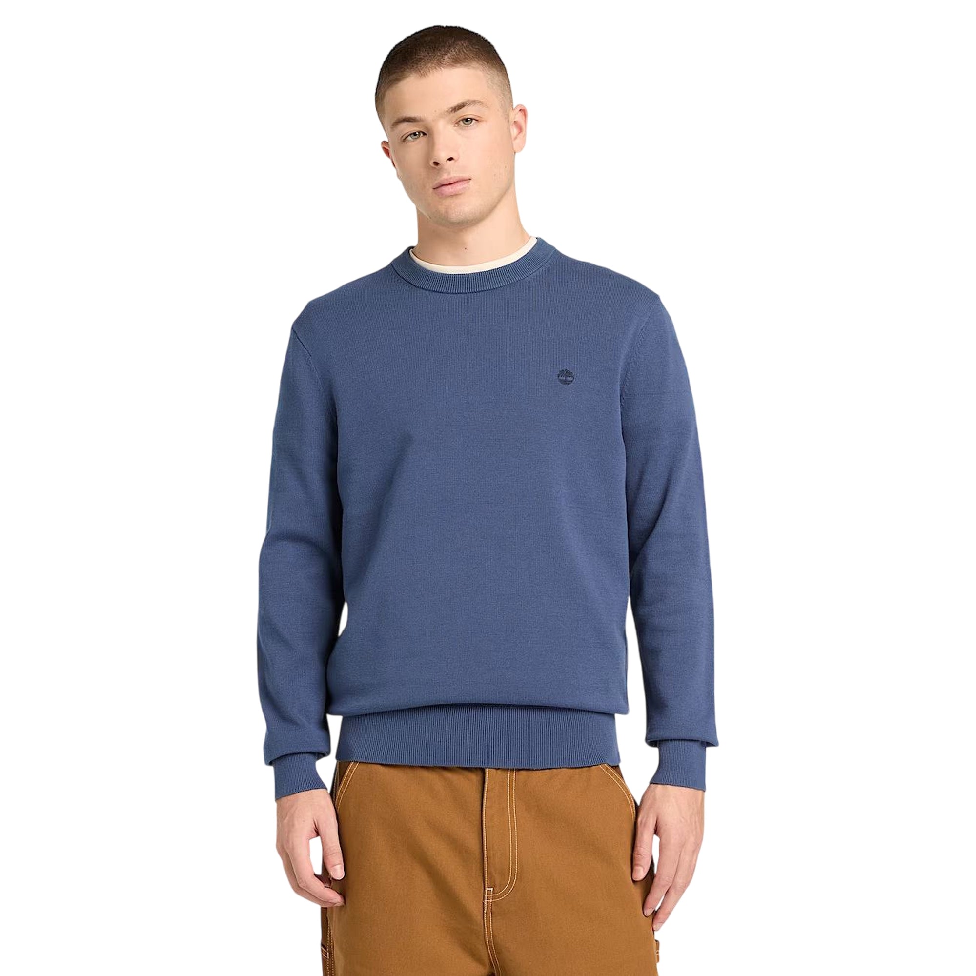 Maglione da uomo Williams River in cotone blu scuro