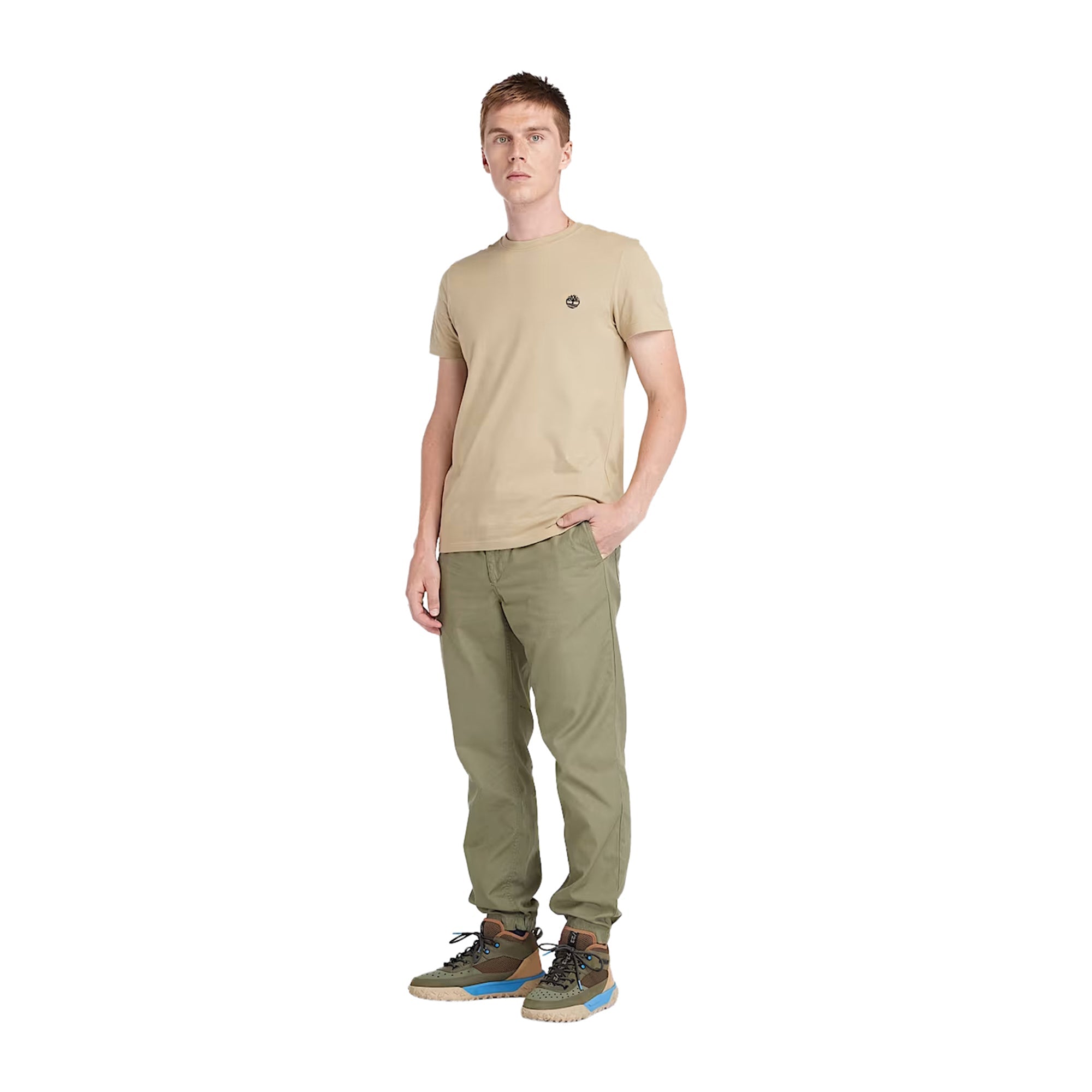 T-shirt Uomo Dunstan River, dal fit slim a girocollo