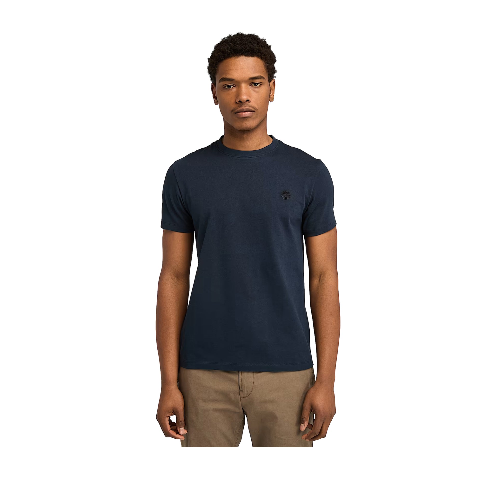 T-shirt Uomo Dunstan River, con micro logo ricamato sul petto