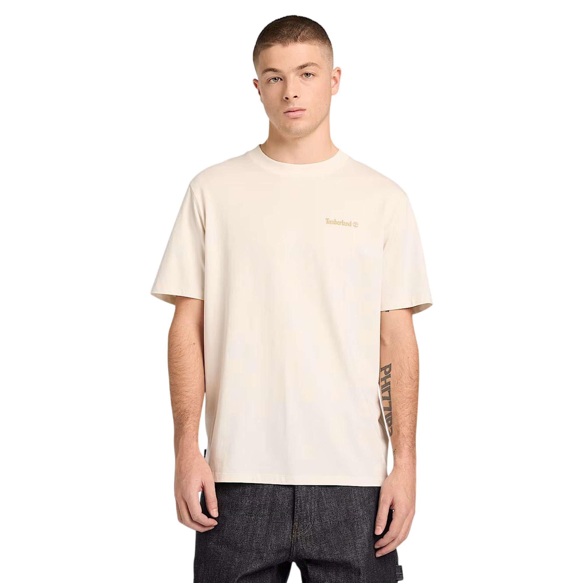 T-shirt con grafica da uomo in bianco