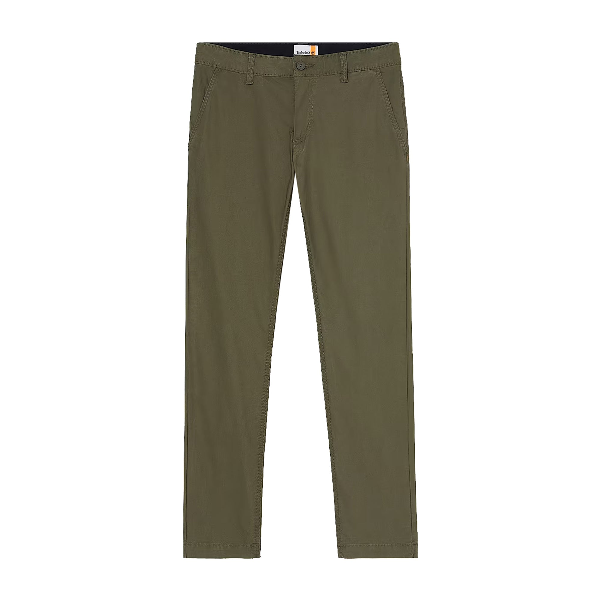 Pantaloni Chino Uomo in Popeline Claremont Verde scuro