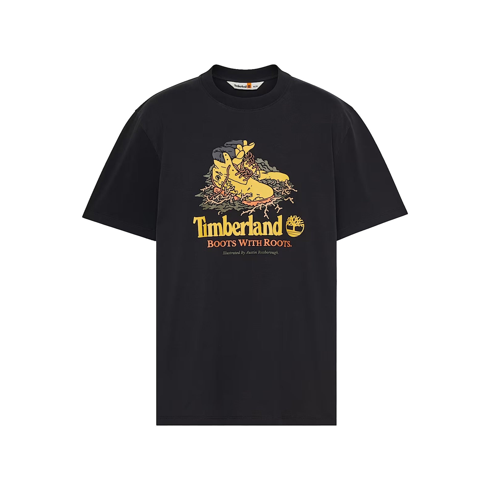 T-shirt Unisex Nera con grafica frontale - Main Image