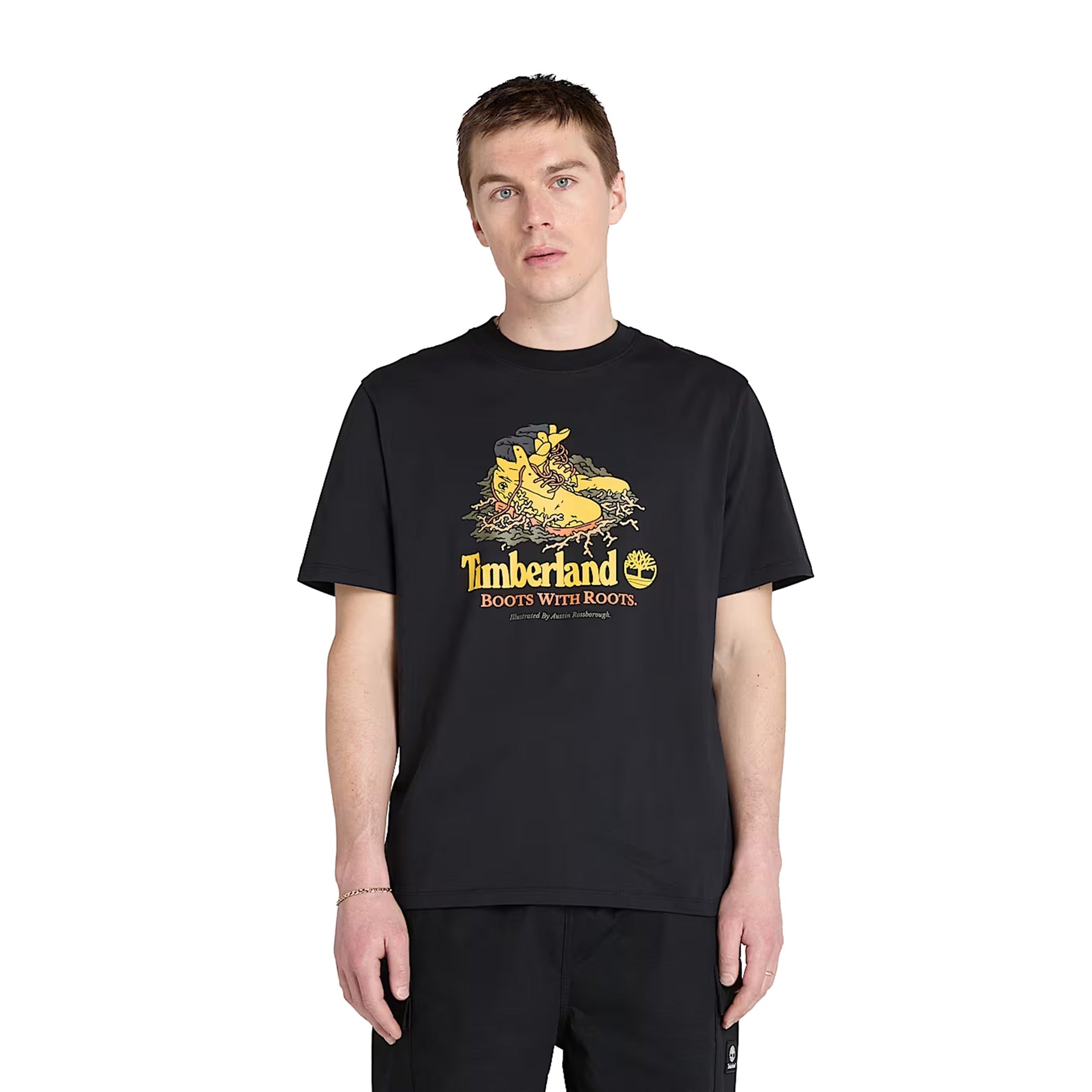 T-shirt Unisex Nera con grafica frontale