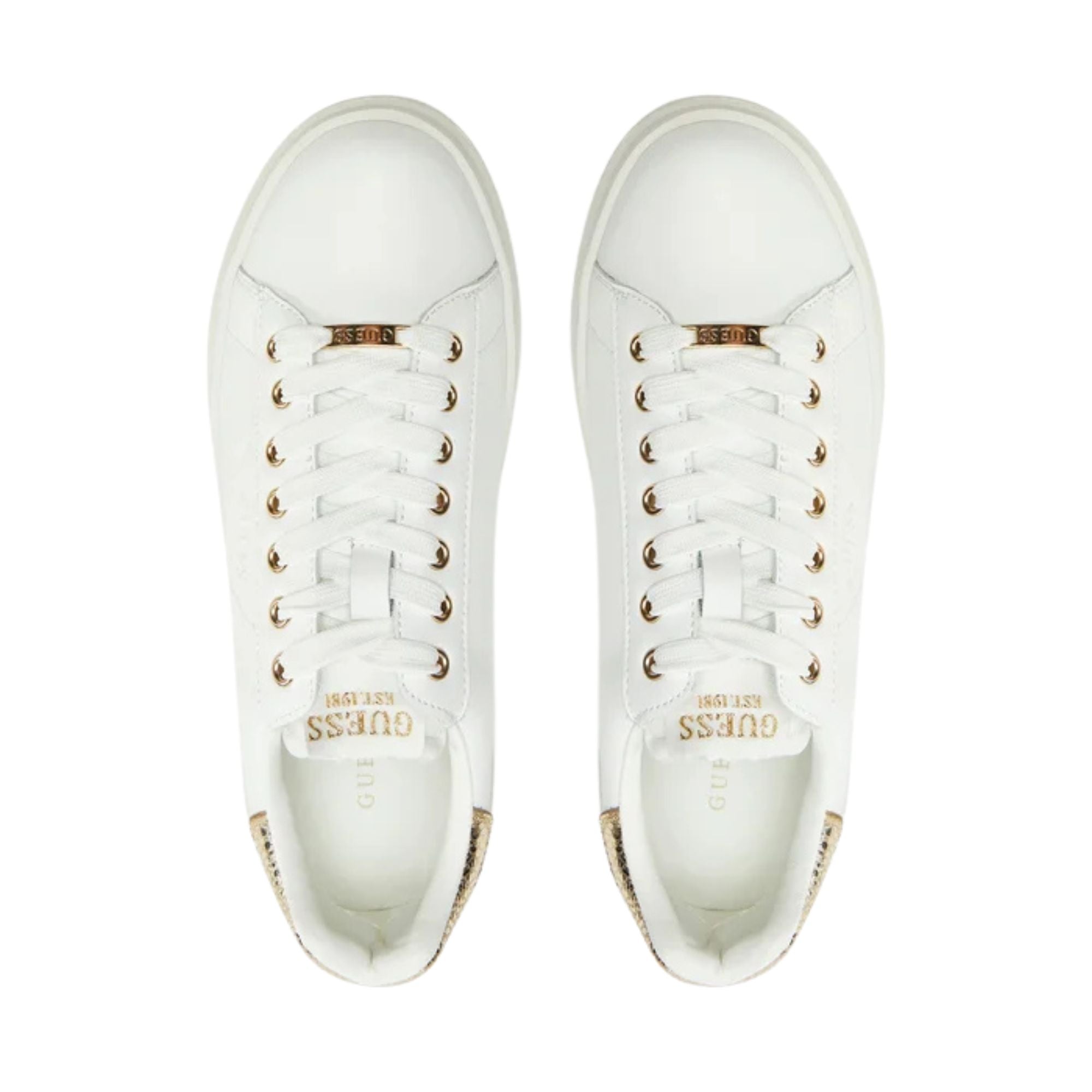 Guess Sneakers Donna Elbina con inserto retro dorato