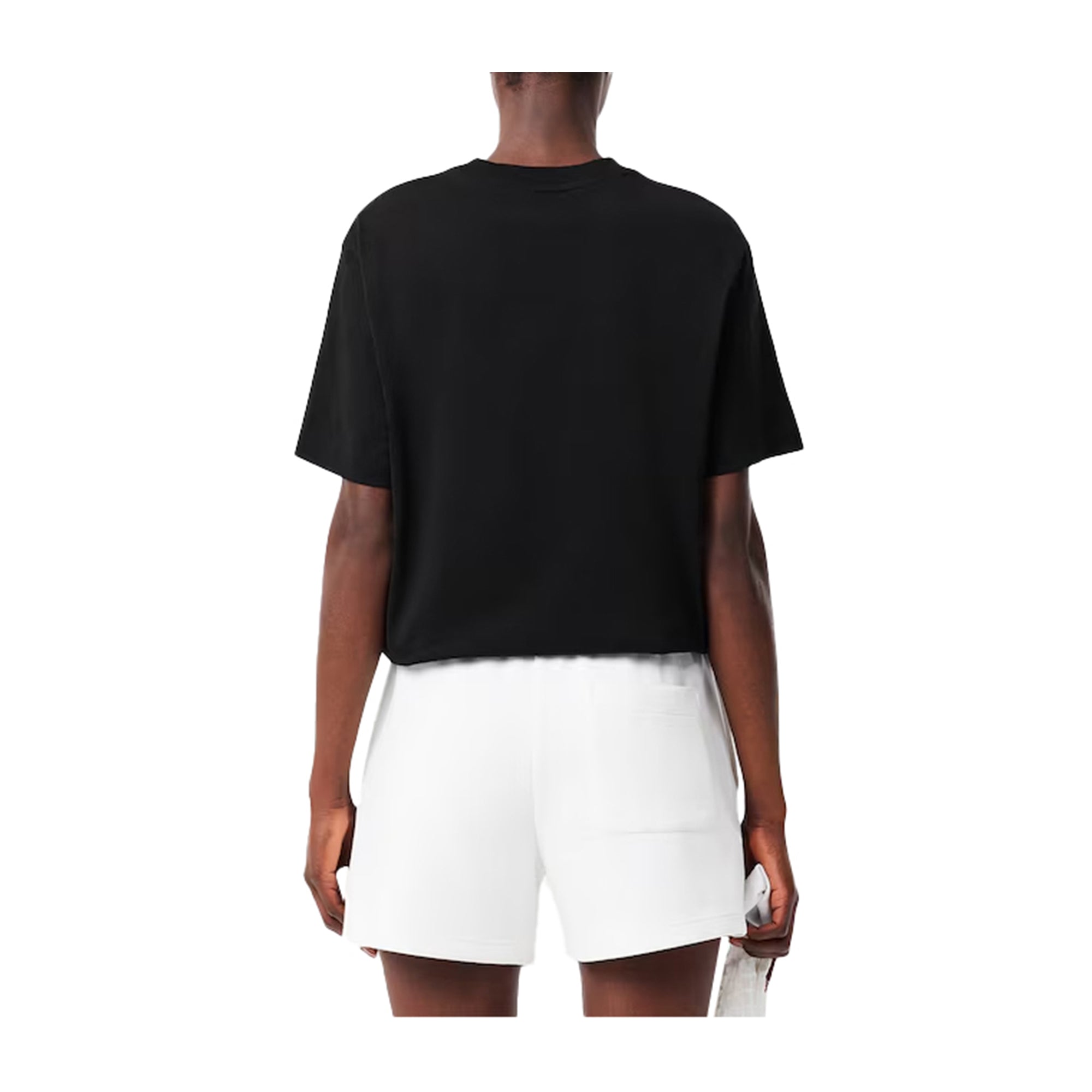 T-shirt Donna in cotone relaxed Nero