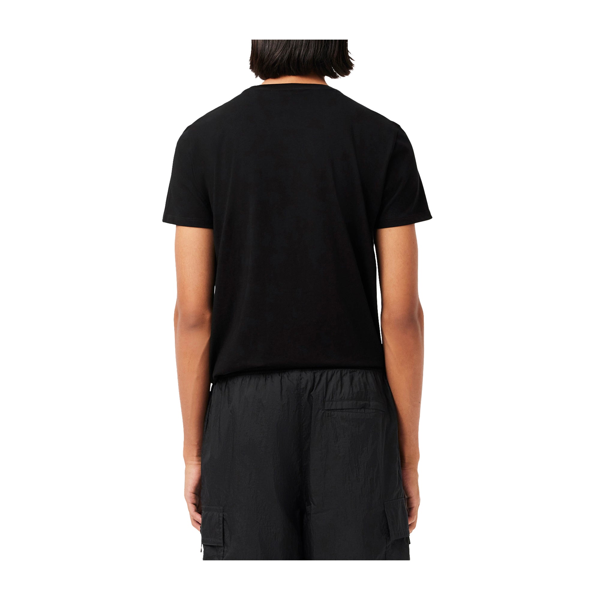 T-shirt Uomo in cotone Pima Nero modello retro
