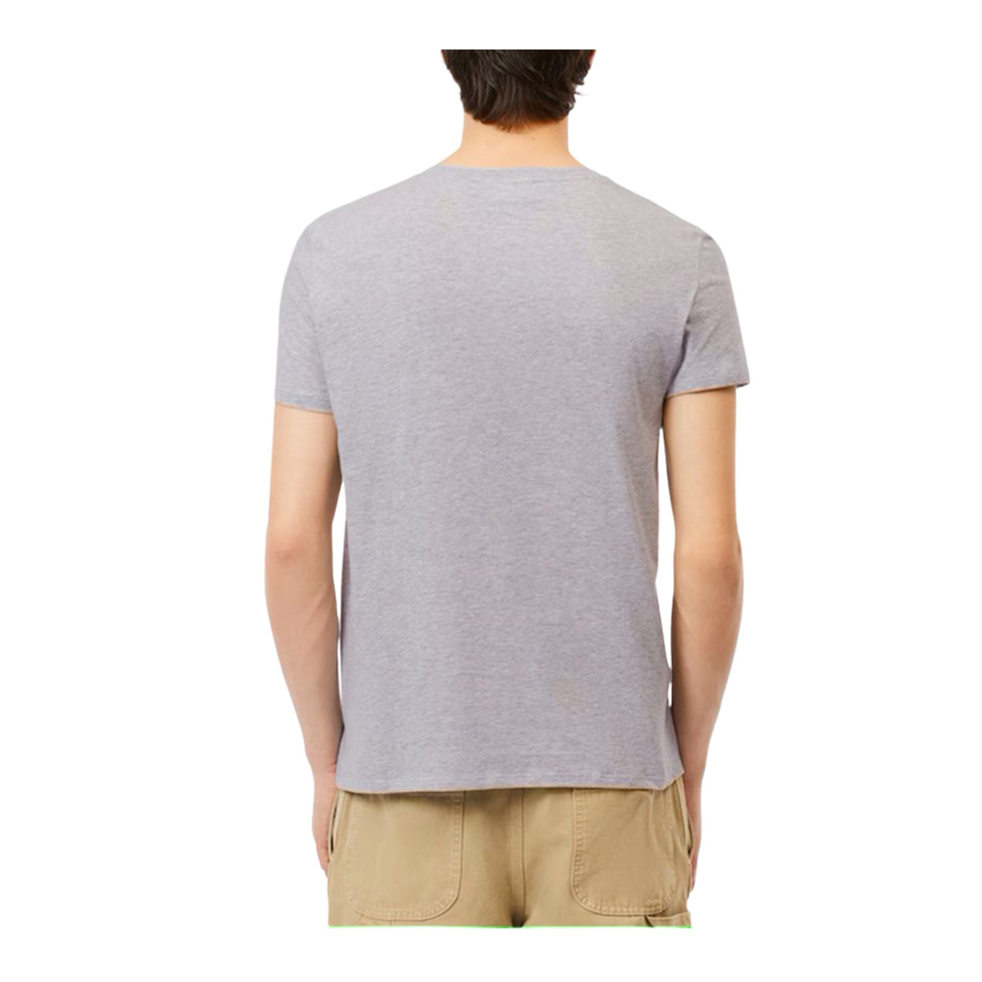 T-shirt Uomo in cotone Pima Grigio modello retro