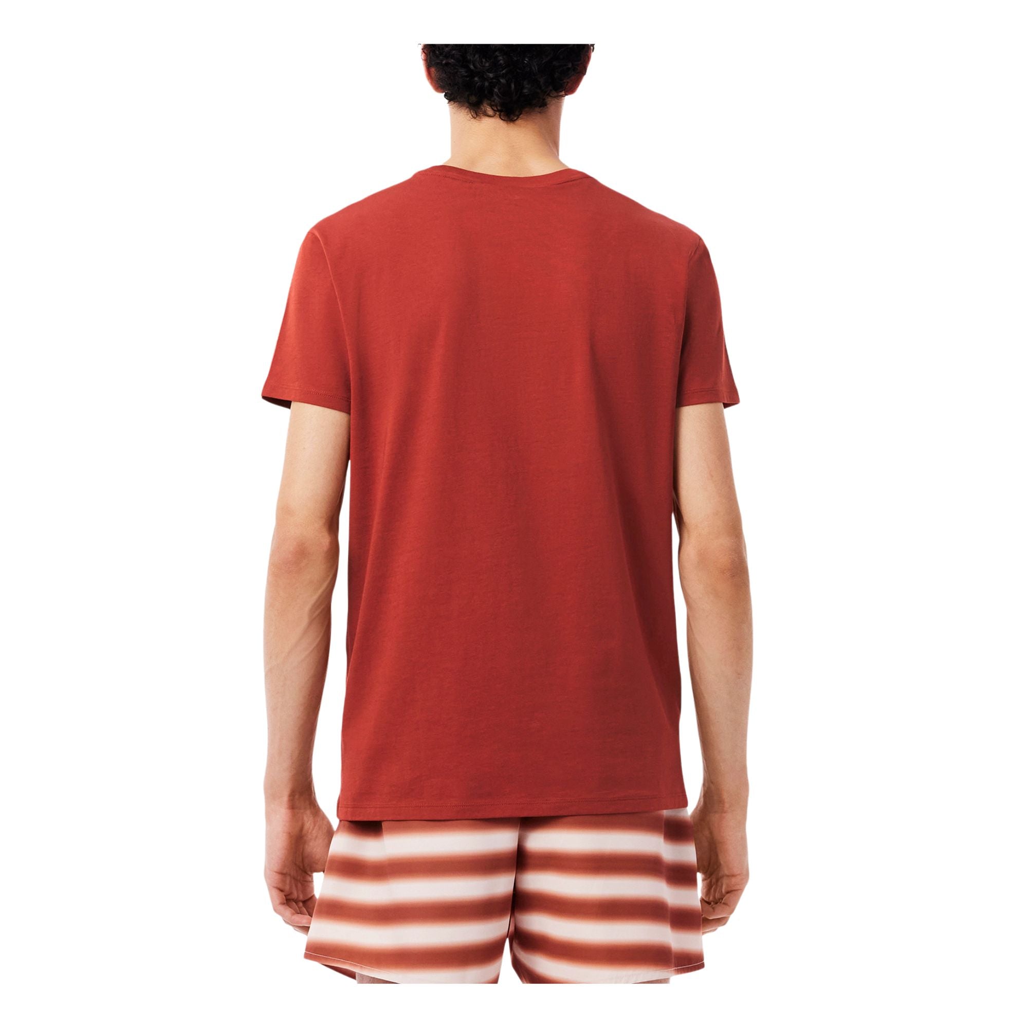 T-shirt Uomo a tinta unita, con iconico coccodrillo sul petto e maniche corte