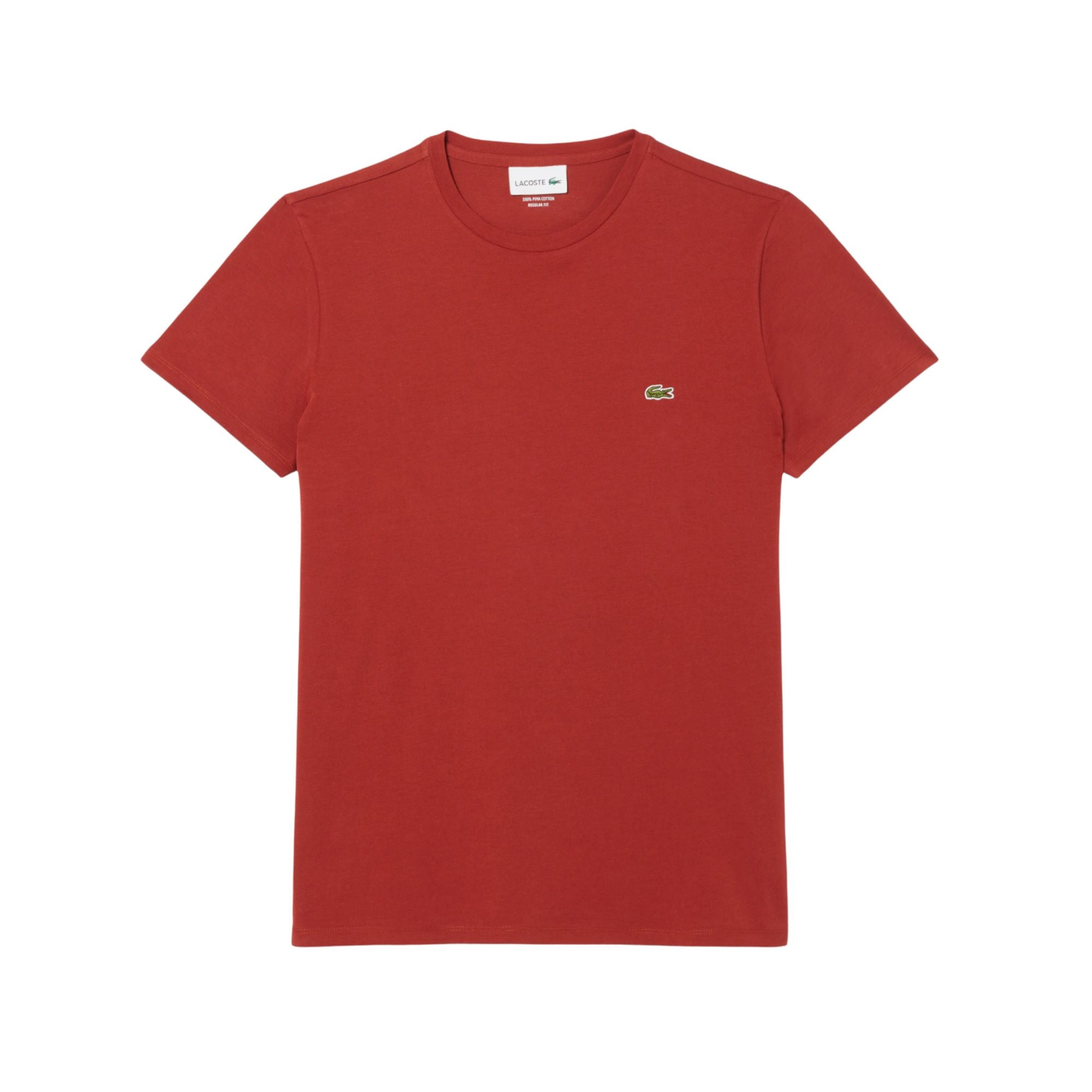 T-shirt Uomo a tinta unita, con iconico coccodrillo sul petto e maniche corte