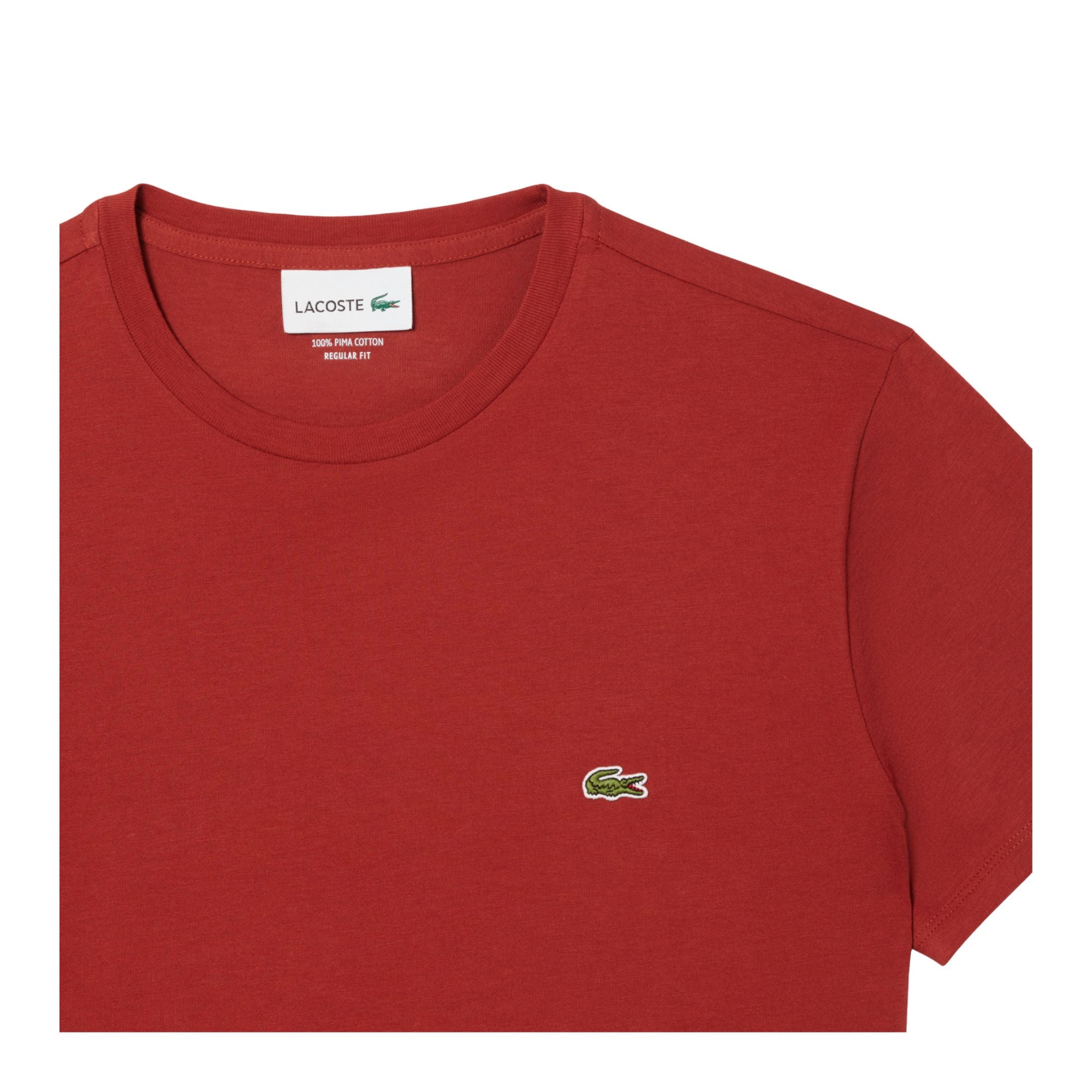 T-shirt Uomo a tinta unita, con iconico coccodrillo sul petto e maniche corte