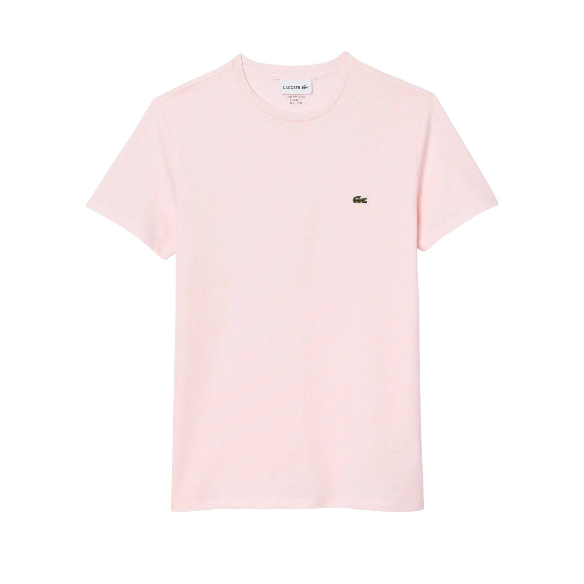 T-shirt Uomo in cotone Pima elasticizzato con iconico coccodrillo verde sul petto