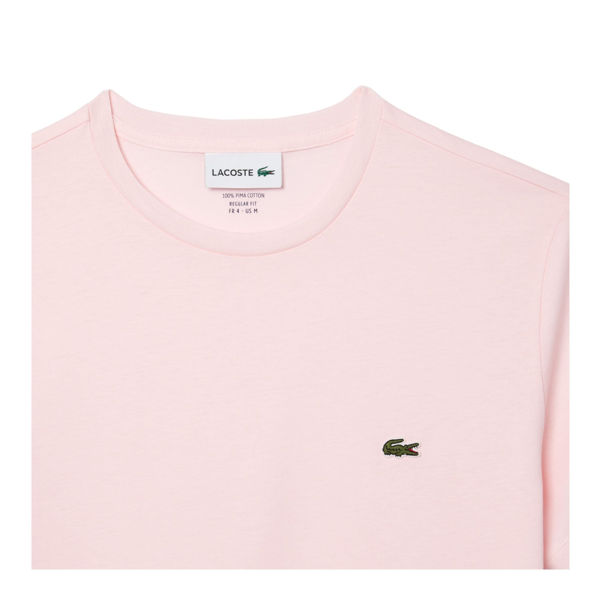 T-shirt Uomo in cotone Pima elasticizzato con iconico coccodrillo verde sul petto