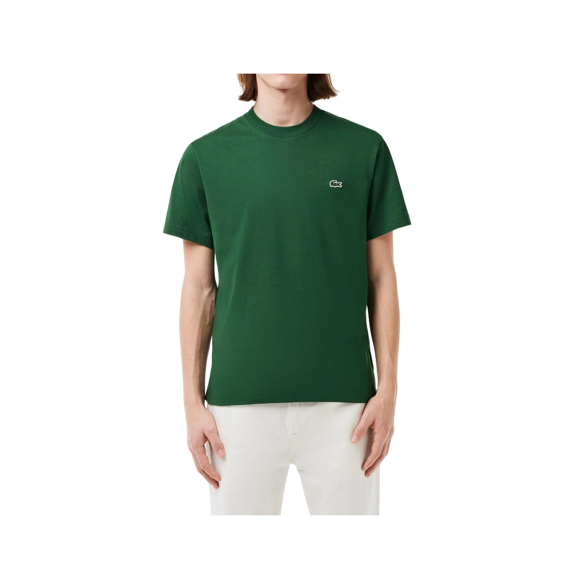 T-shirt Uomo Classic fit Verde modello frontale