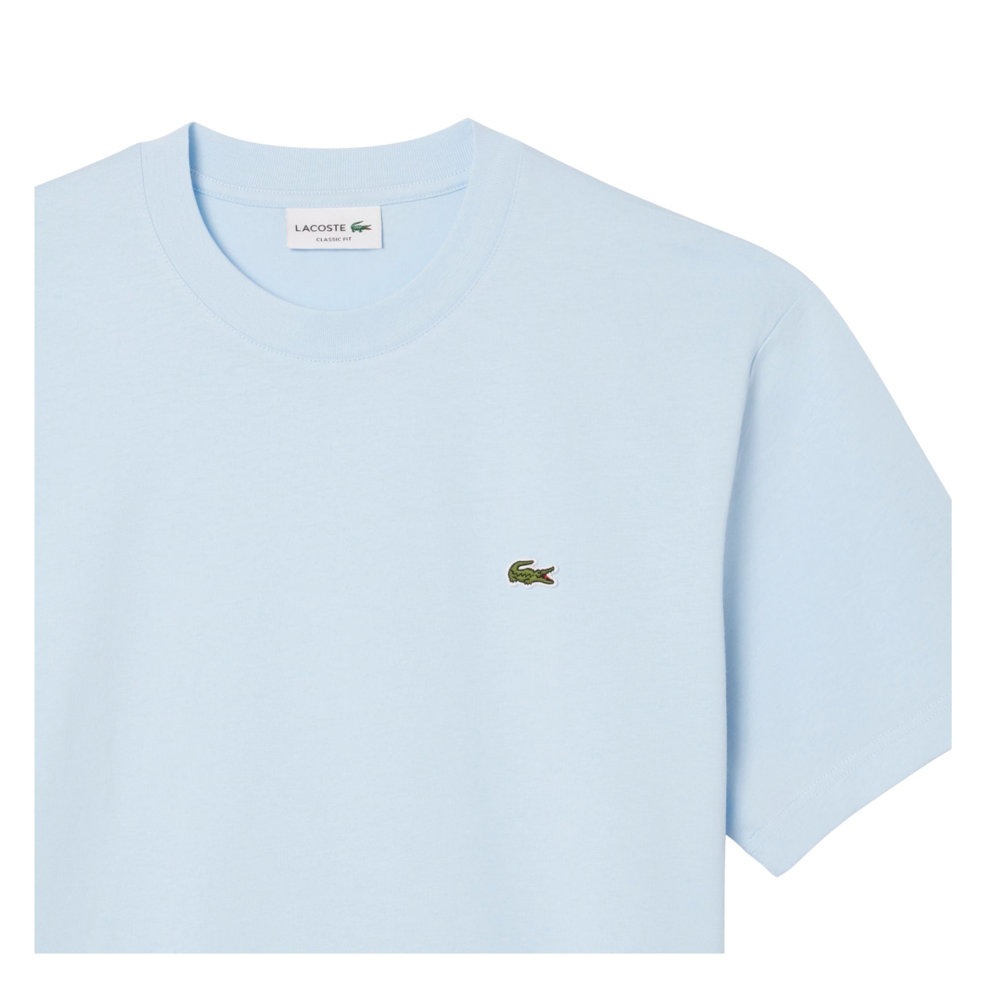 T-shirt Uomo Celeste,  in cotone, con logo applicato sul petto