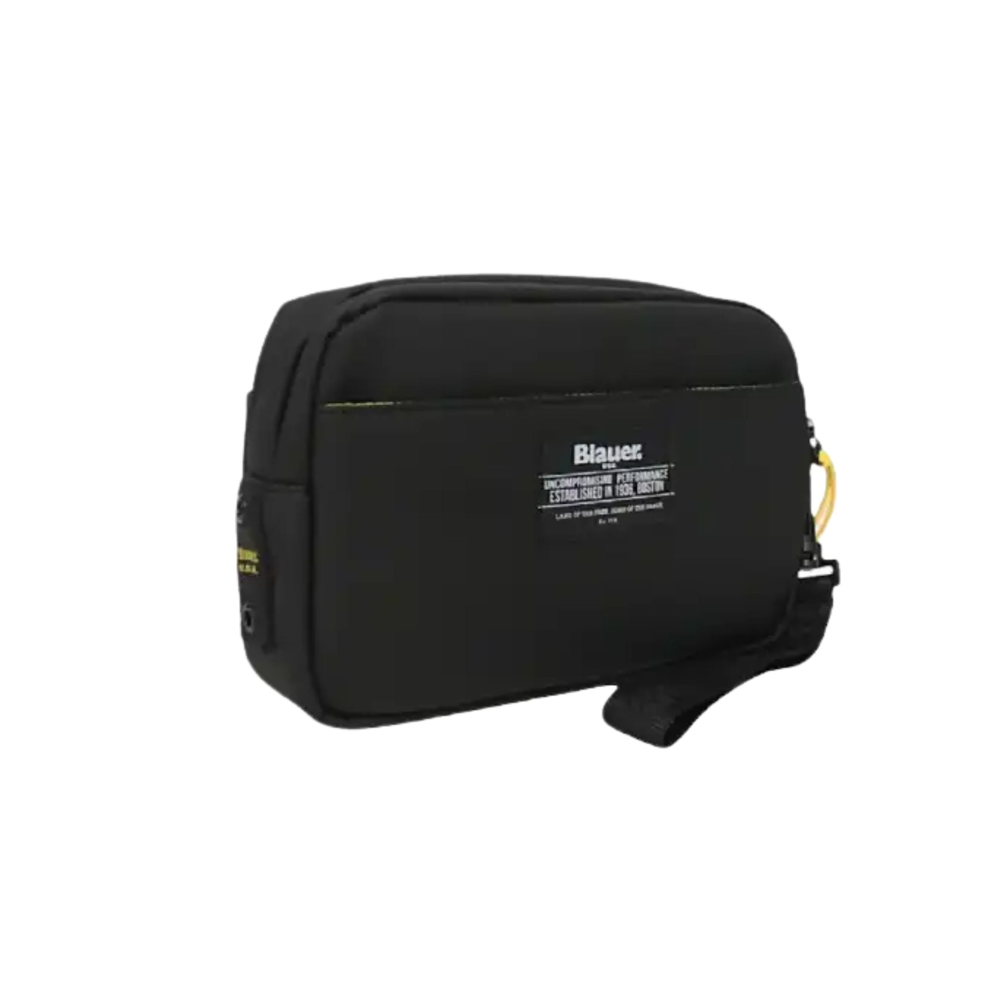 Pochette Uomo in nero con manico rimovibile retro