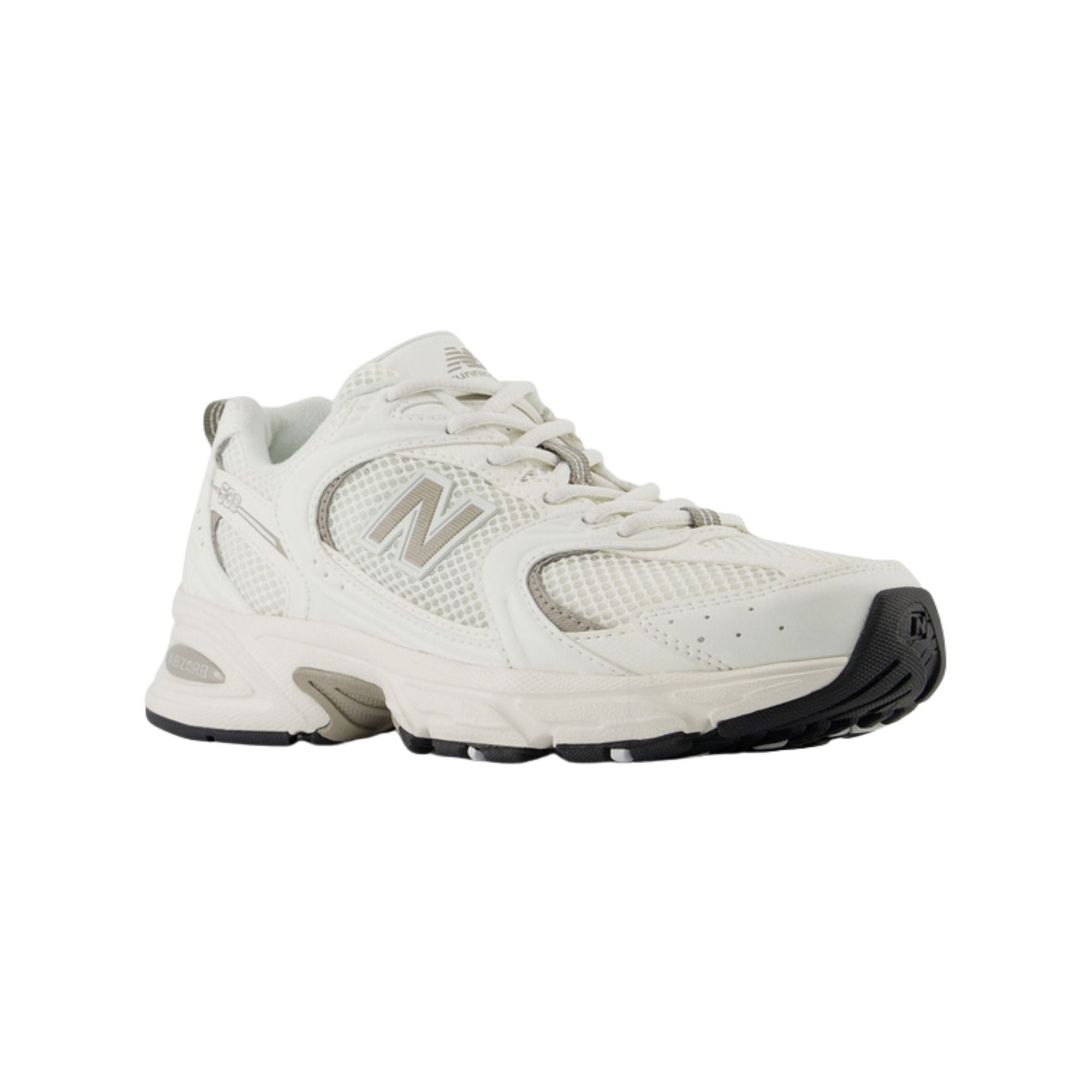 Sneakers Donna 530, con tomaia in mesh e pelle sintetica Bianca/Beige