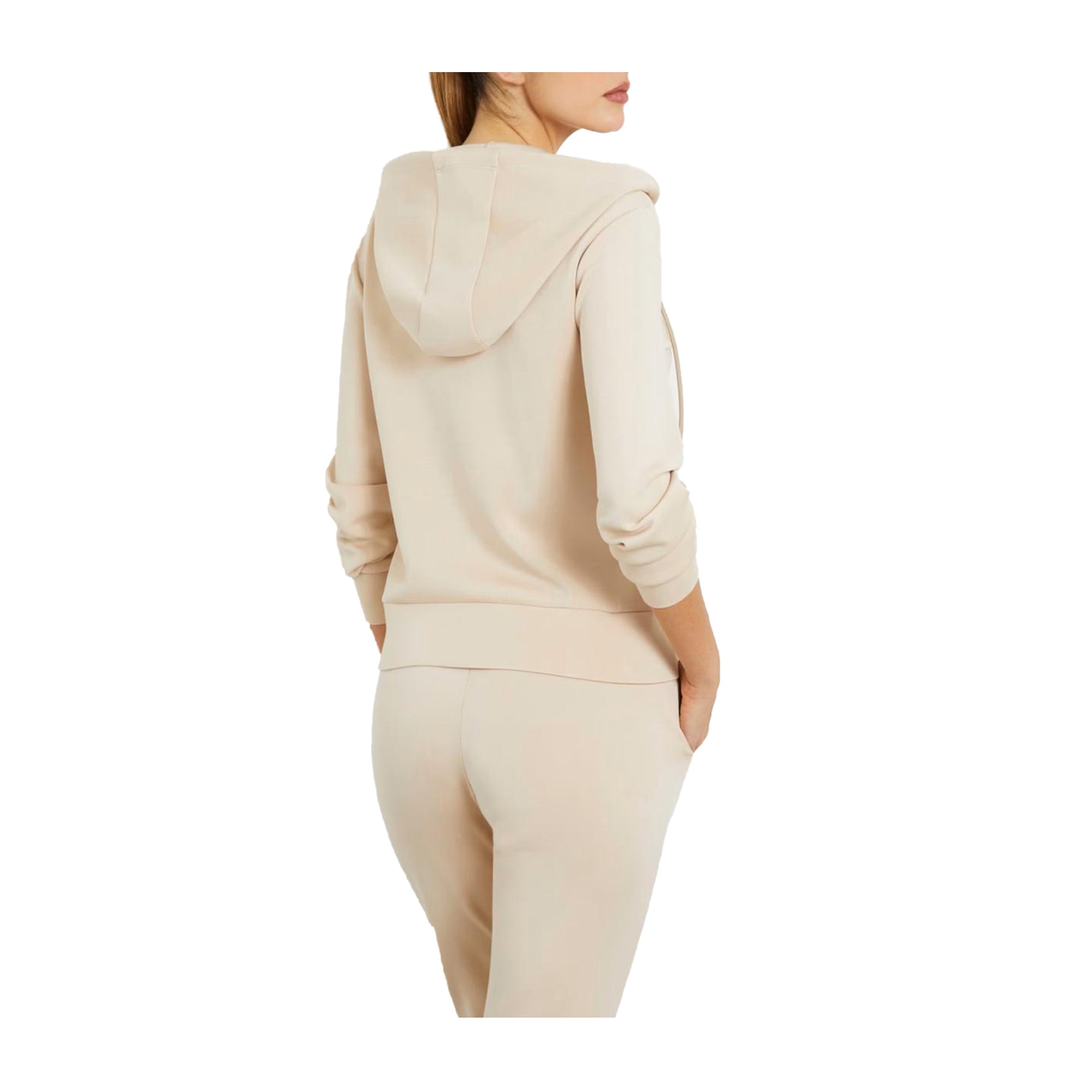 Felpa Donna Olympe Full Zip Beige