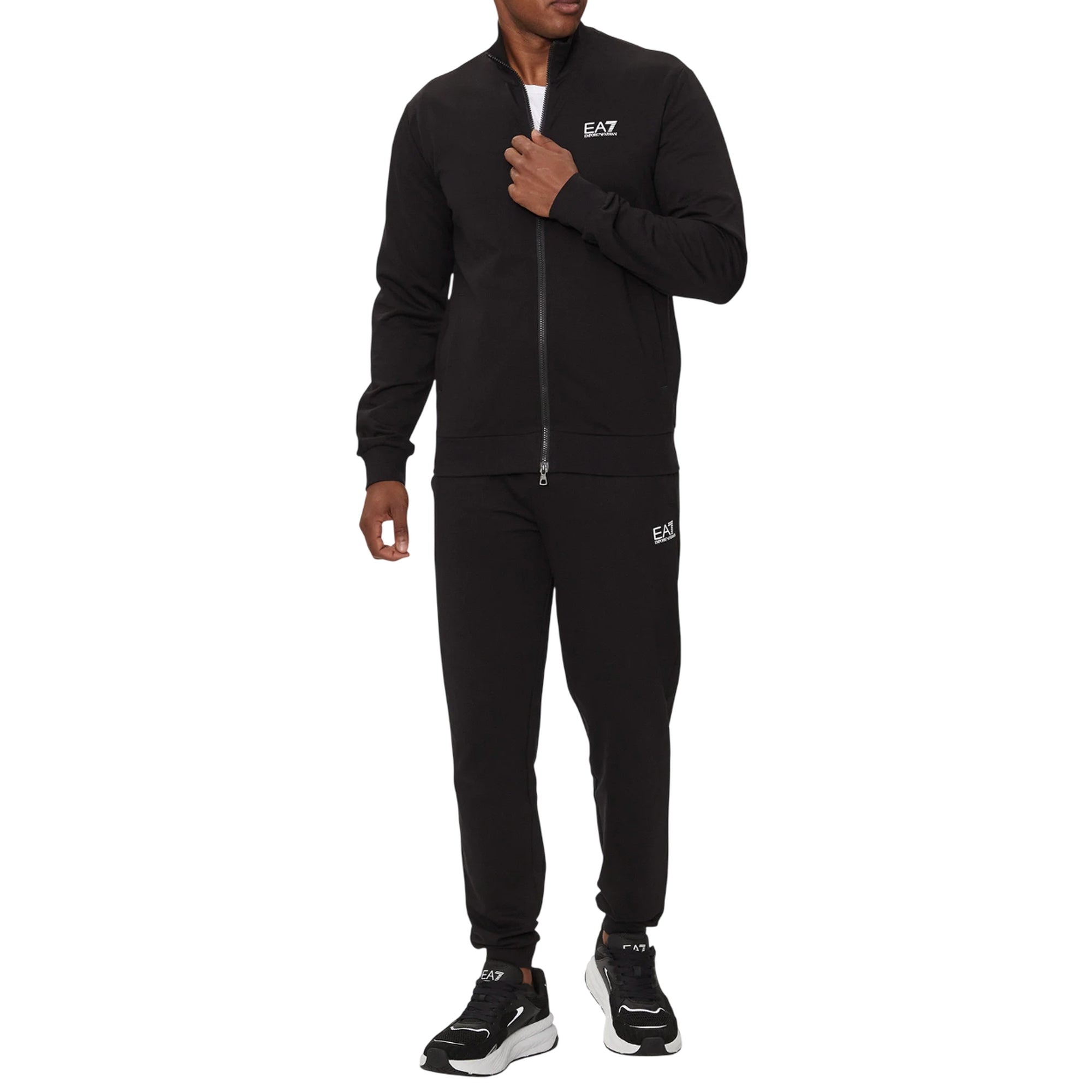 Tuta Uomo a due pezzi con felpa e joggers con elastico sul fondo