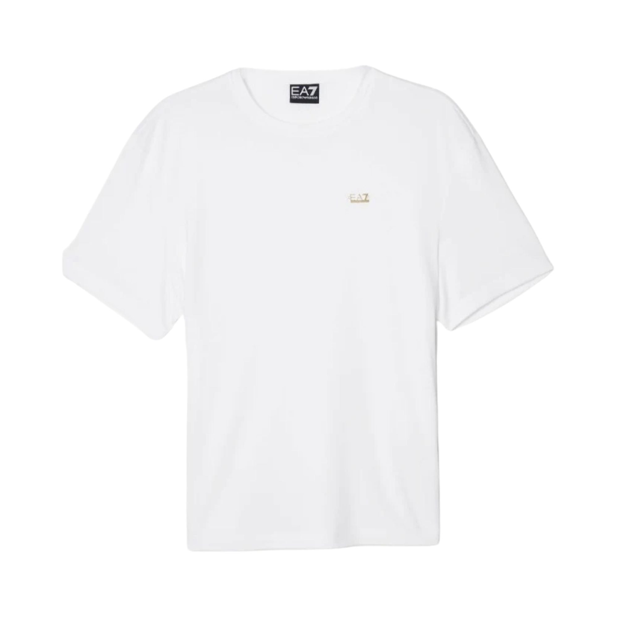 T-shirt Basic Bianca da donna con logo mini