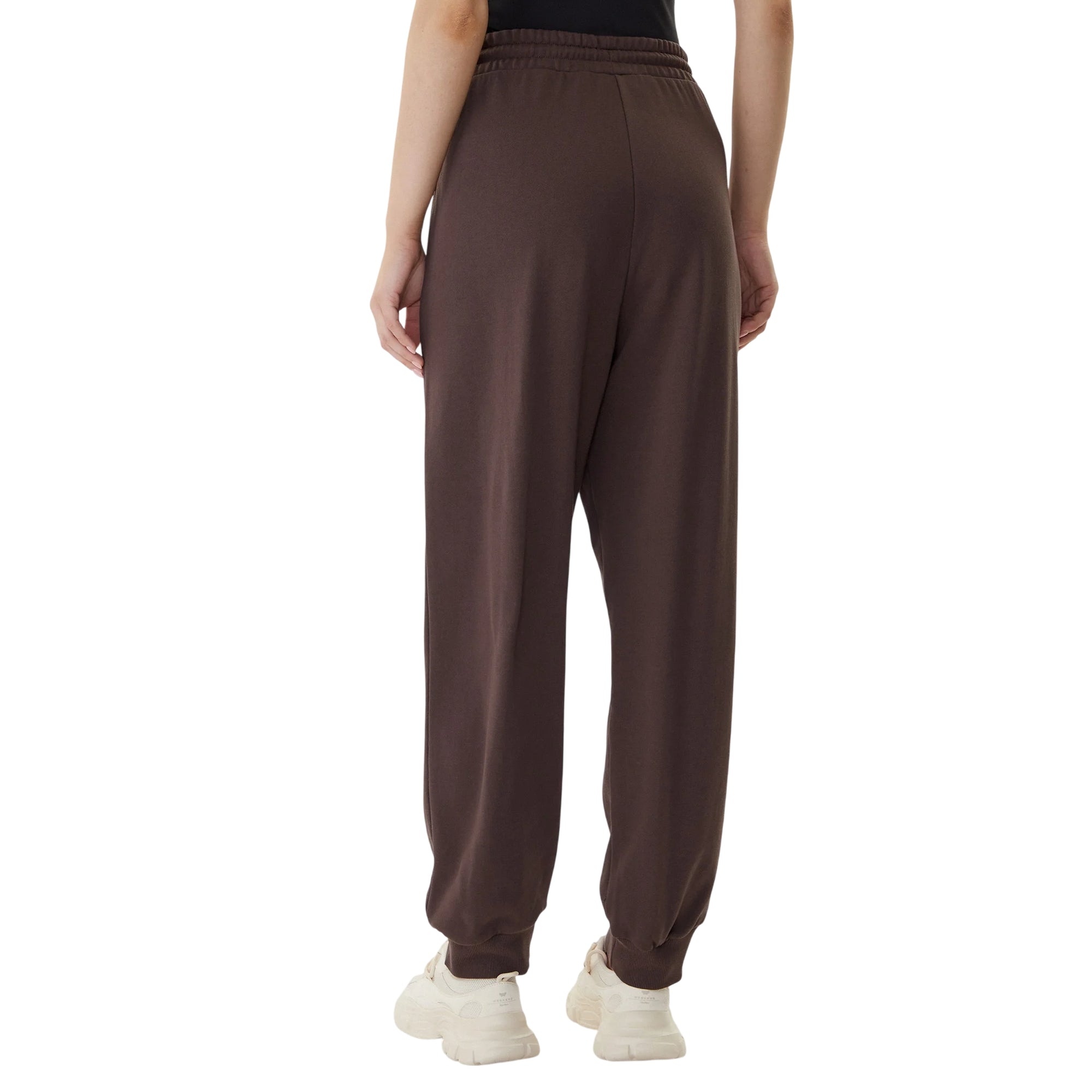 Pantaloni sportivi Donna con coulisse Marrone modella retro