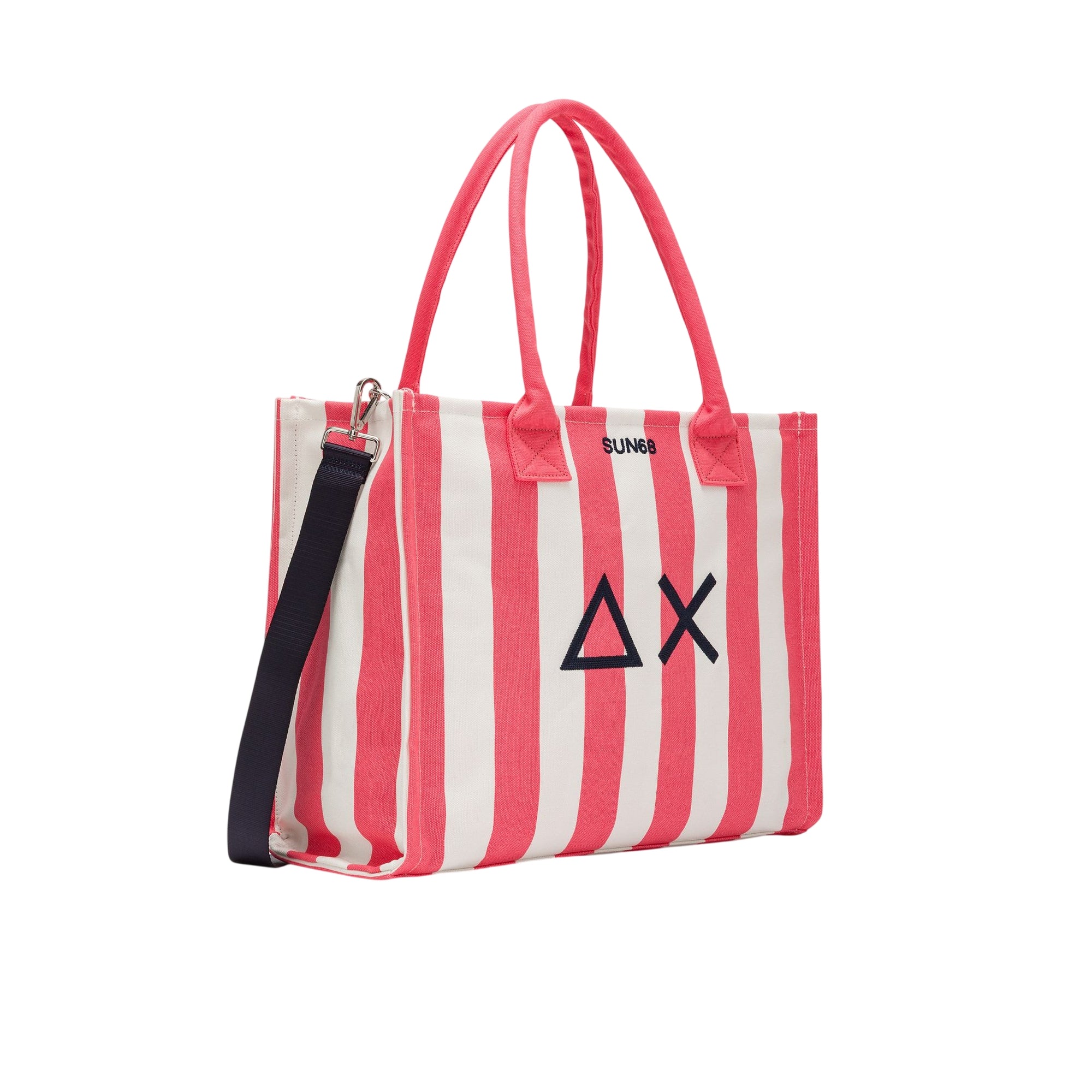 Borsa Donna Cali a righe Rosso/Bianco