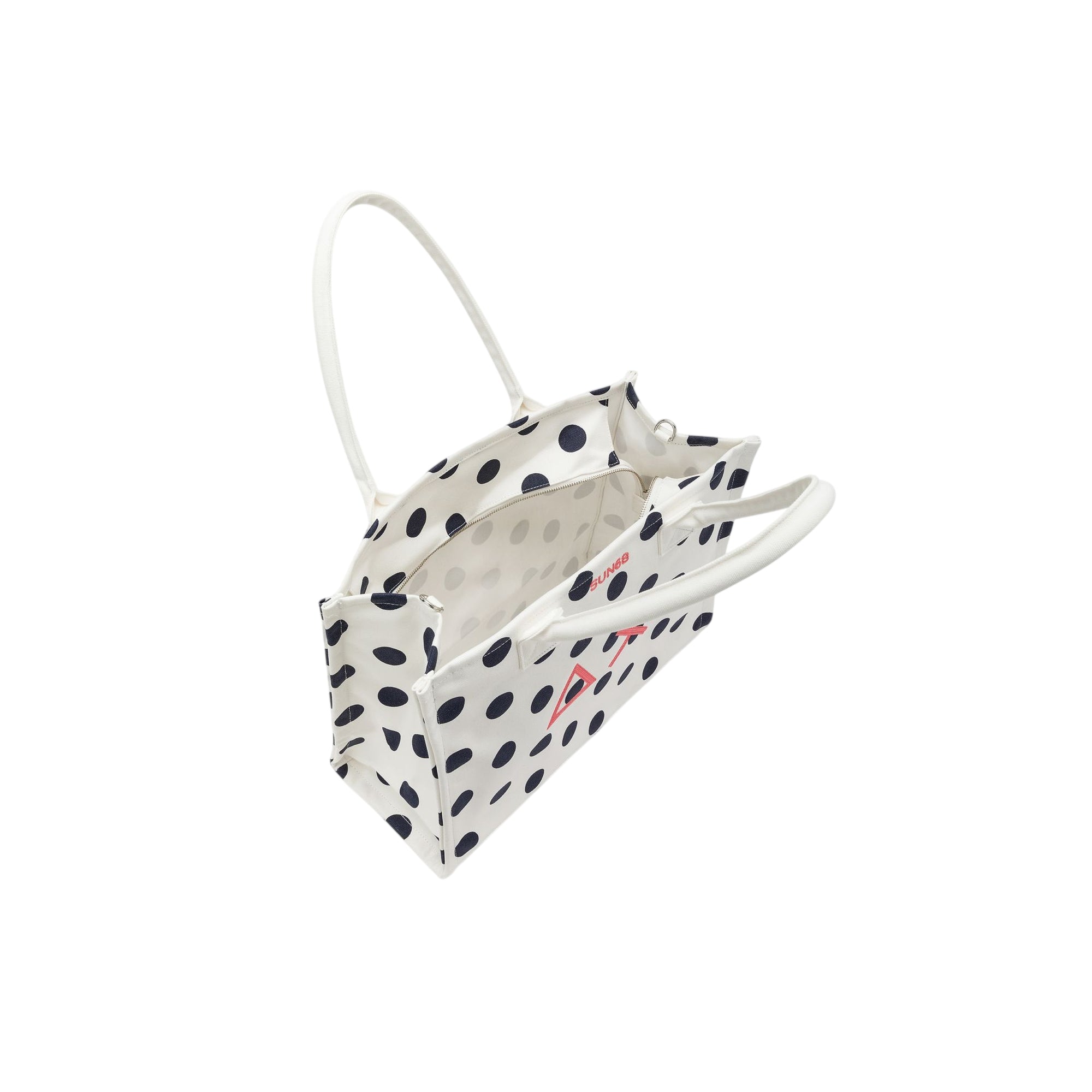 Borsa Donna Cali a pois Bianco/Blu